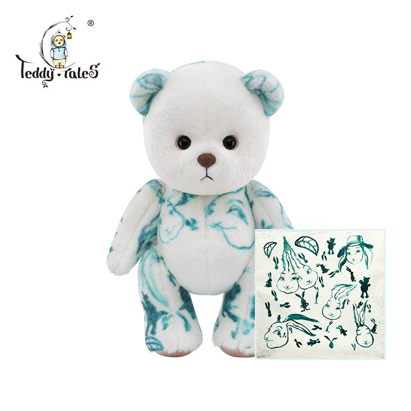TeddyTales Zusammenarbeit LinaBear mit Künstlern Kurzhaar-Plüsch-Teddybär