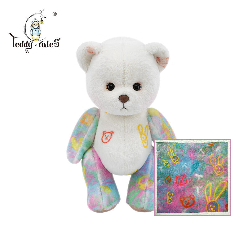TeddyTales Zusammenarbeit LinaBear mit Künstlern Kurzhaar-Plüsch-Teddybär