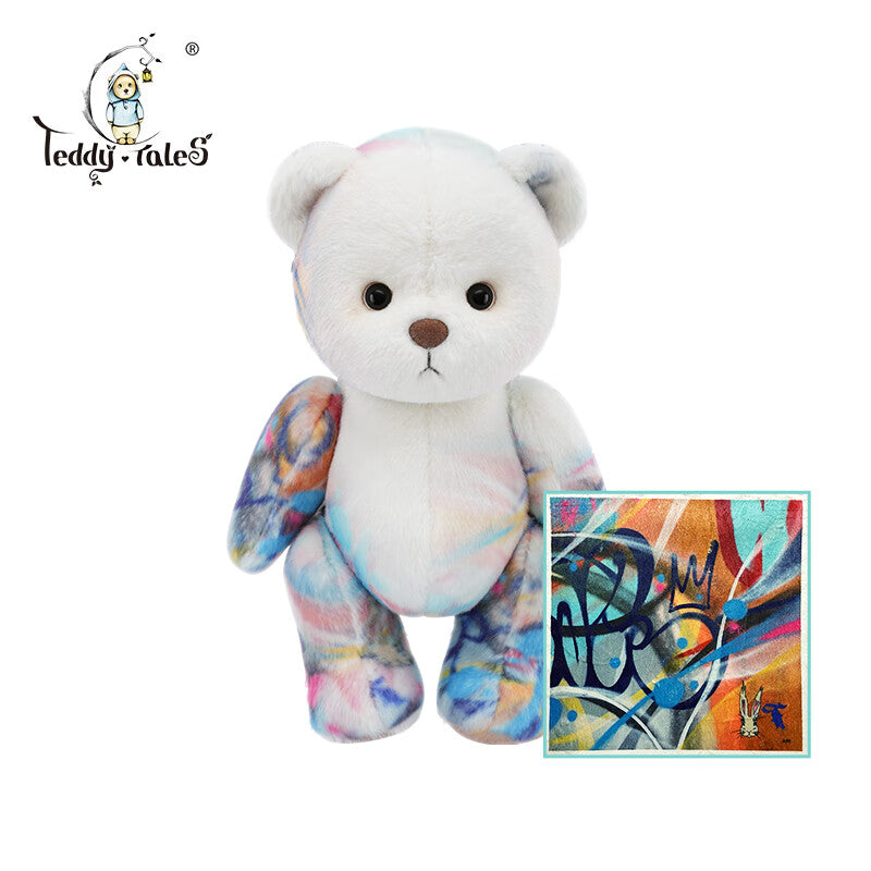 TeddyTales Zusammenarbeit LinaBear mit Künstlern Kurzhaar-Plüsch-Teddybär