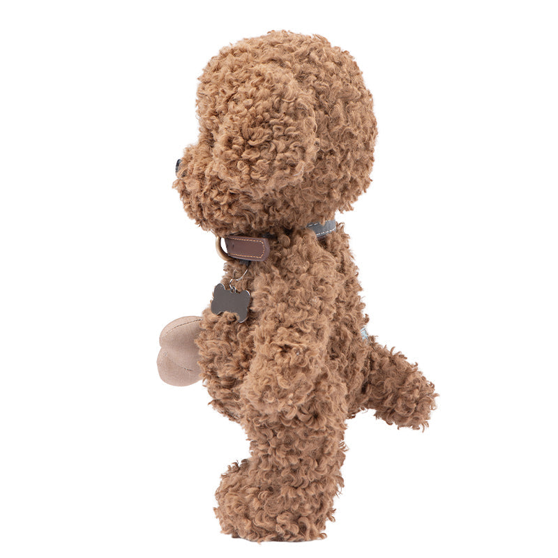 Warm Brown Minee Poodle (30cm) not including Fabric Bone