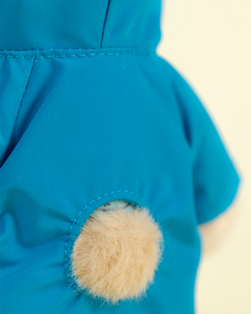 Raincoat in Blue with Boots(15cm)