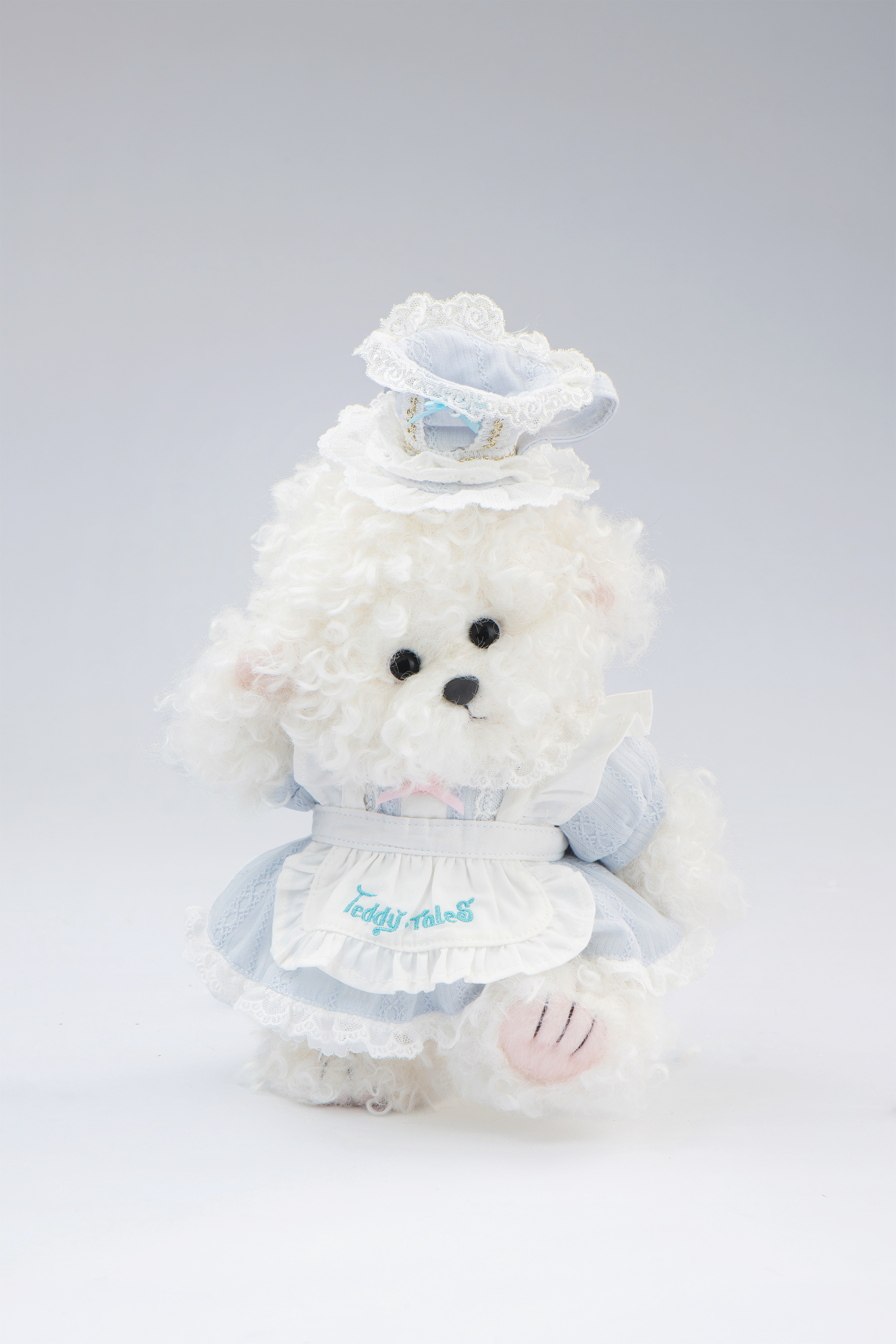 Lina Puppy Bichon Frise in White with Outfit(20cm)