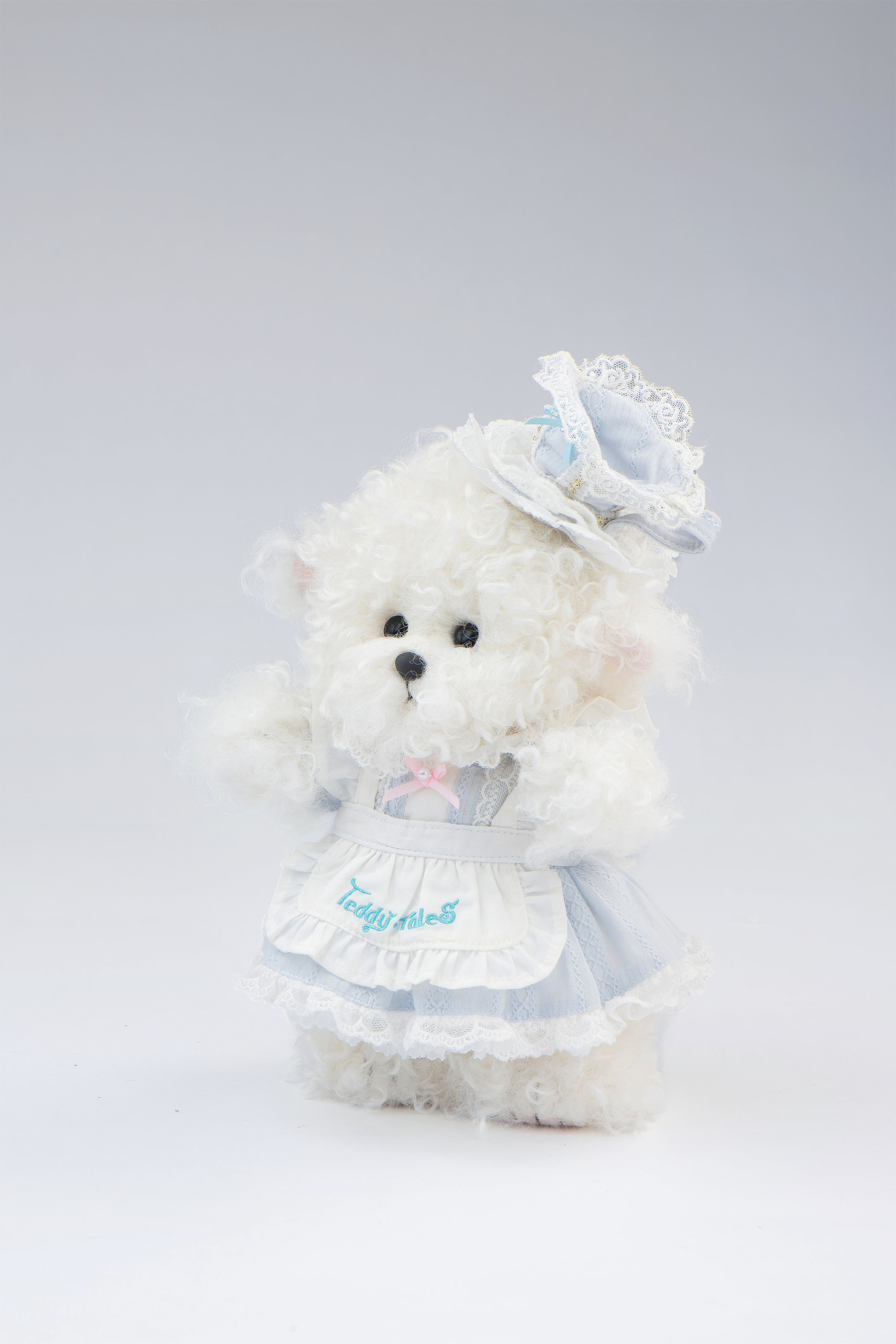 Lina Puppy Bichon Frise in White with Outfit(20cm)
