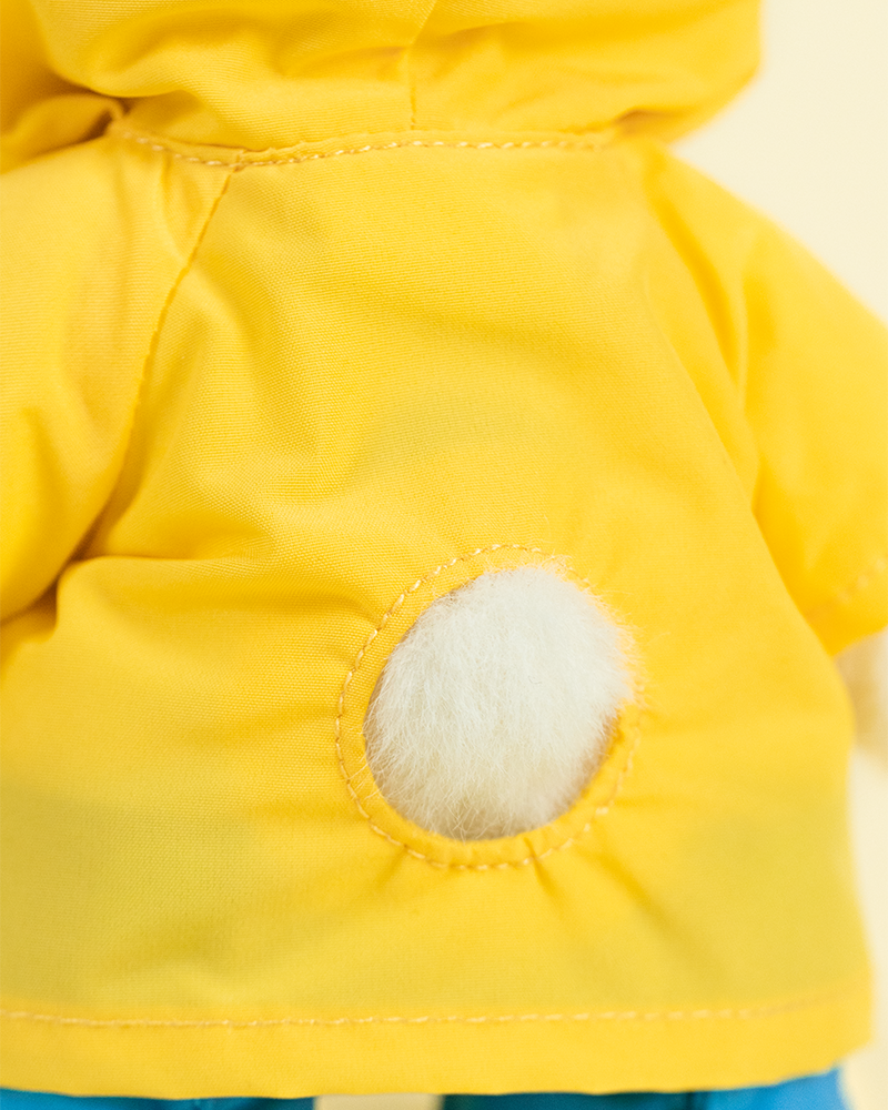 Raincoat in Yellow with Boots(15cm)
