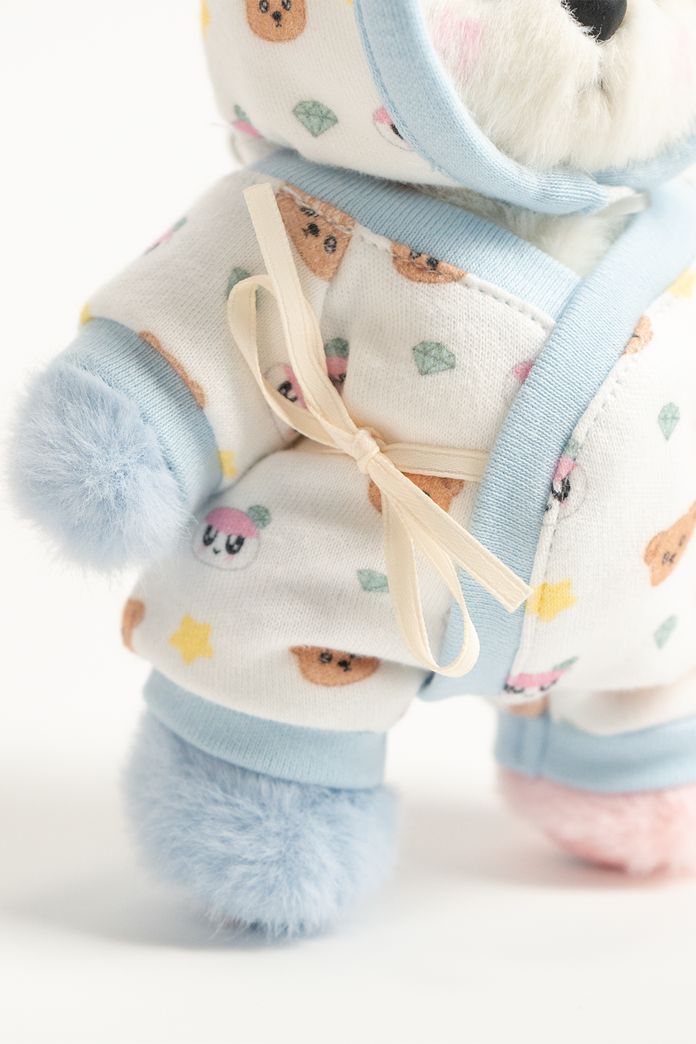 TeddyTales × Seventeen BongBong Bear Special Edition 2.0 with White Babysuit (15cm)