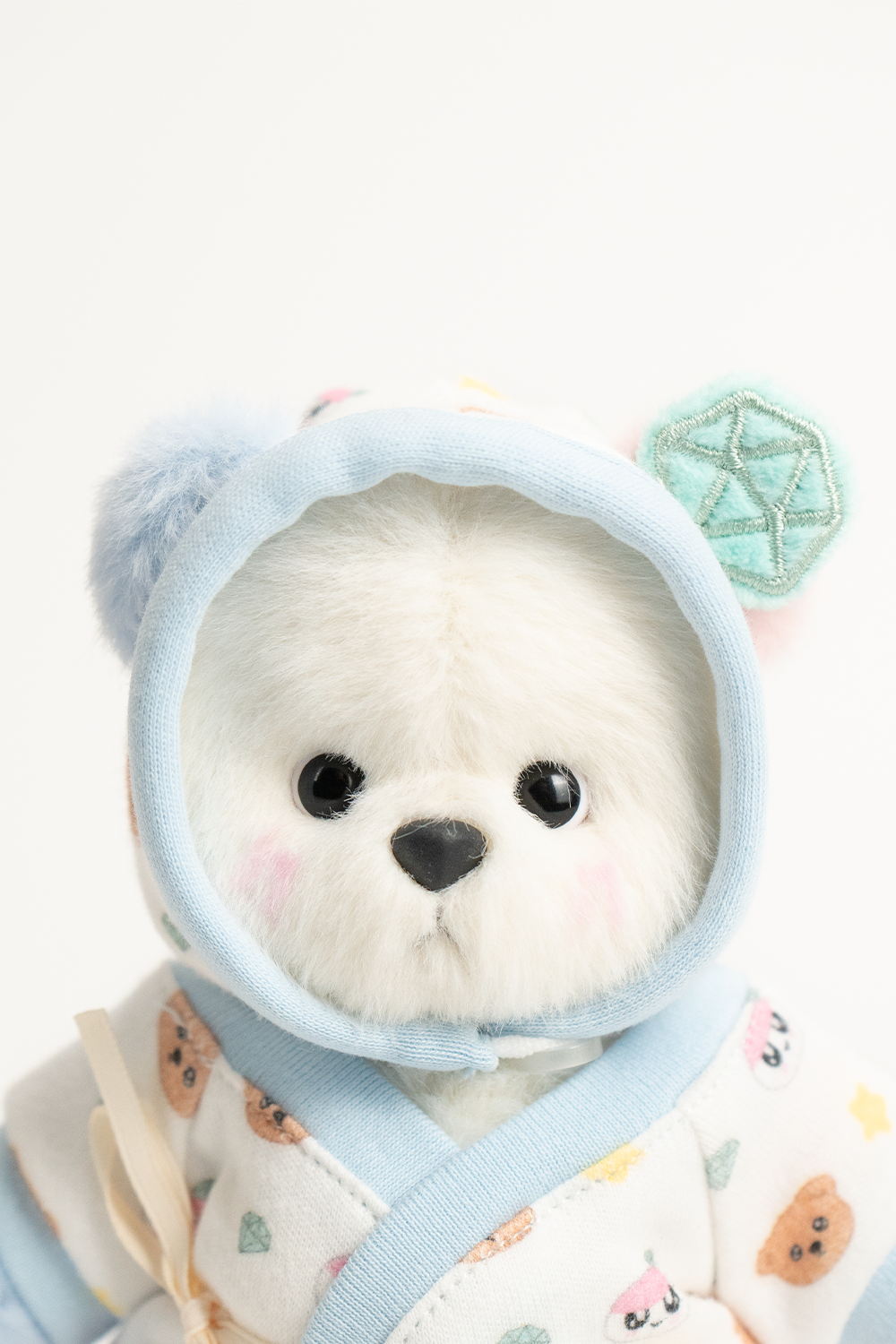 TeddyTales × Seventeen BongBong Bear Special Edition 2.0 with White Babysuit (15cm)