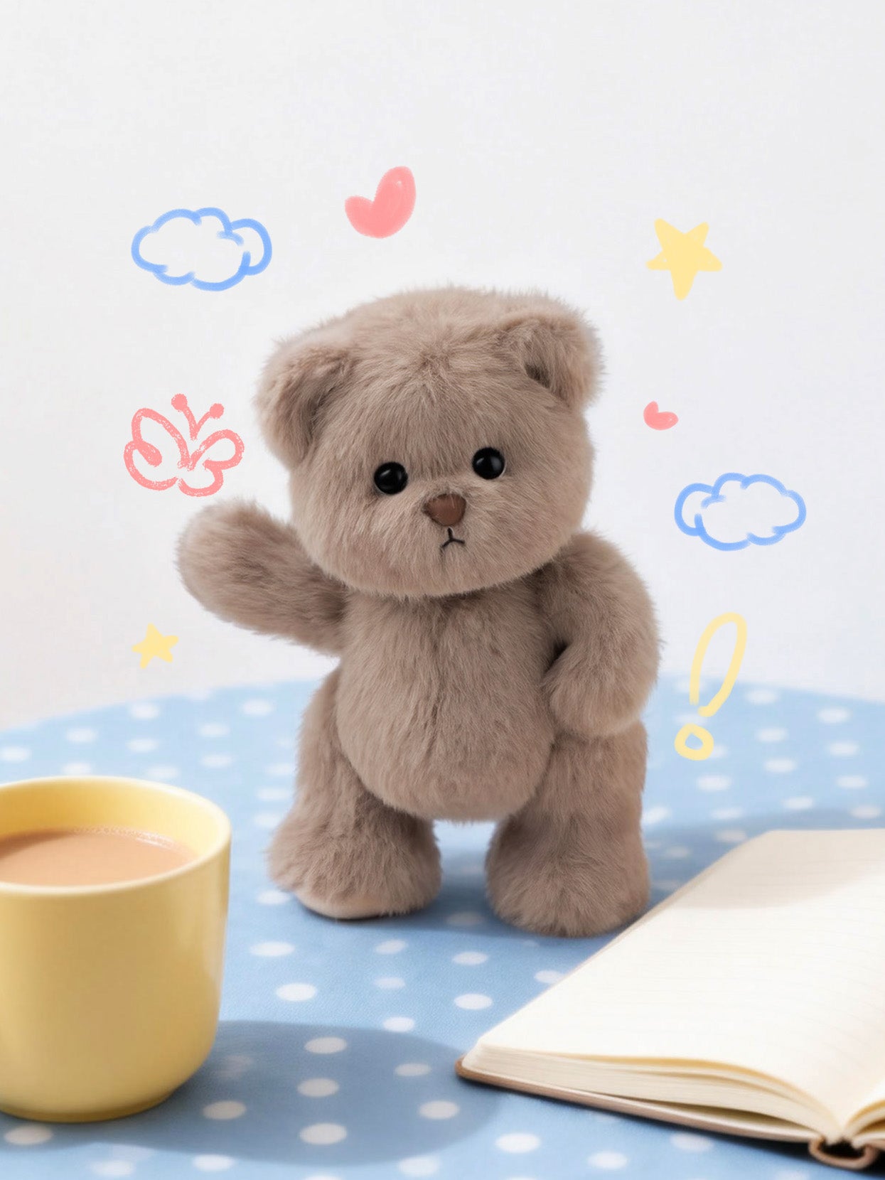 Lina Bear Milk Custard S(±20cm)