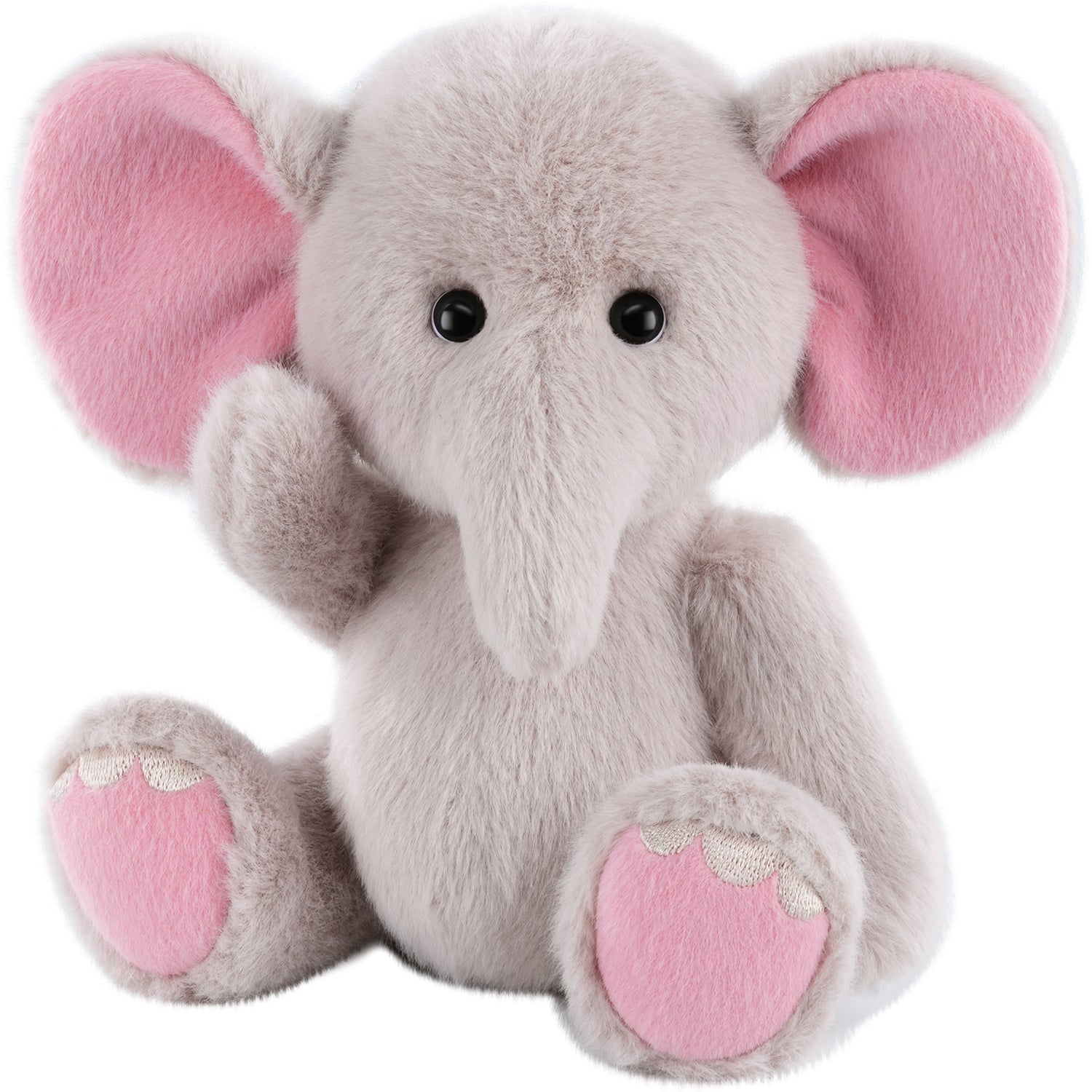 Small Elephant With Pink Ears (20cm)