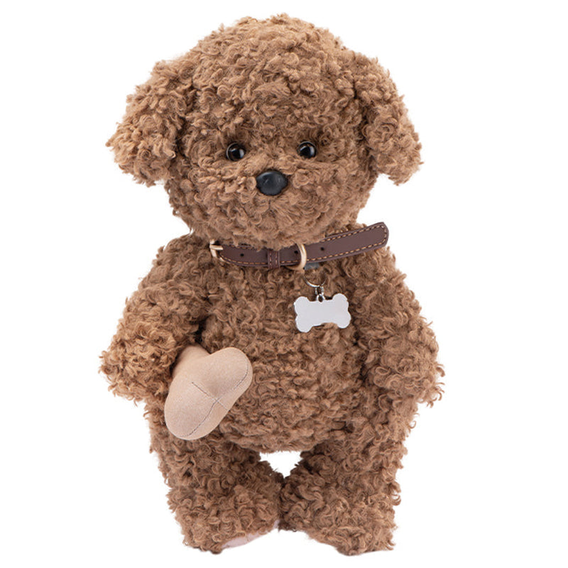 Warm Brown Minee Poodle (30cm) not including Fabric Bone