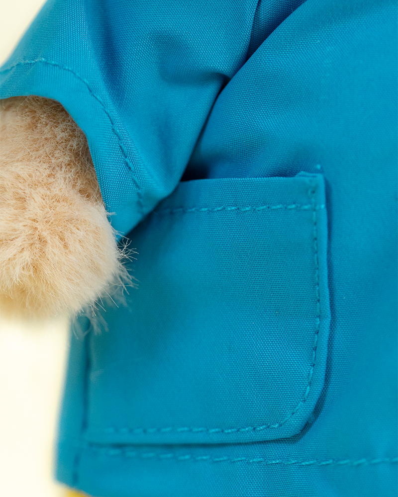 Raincoat in Blue with Boots(15cm)