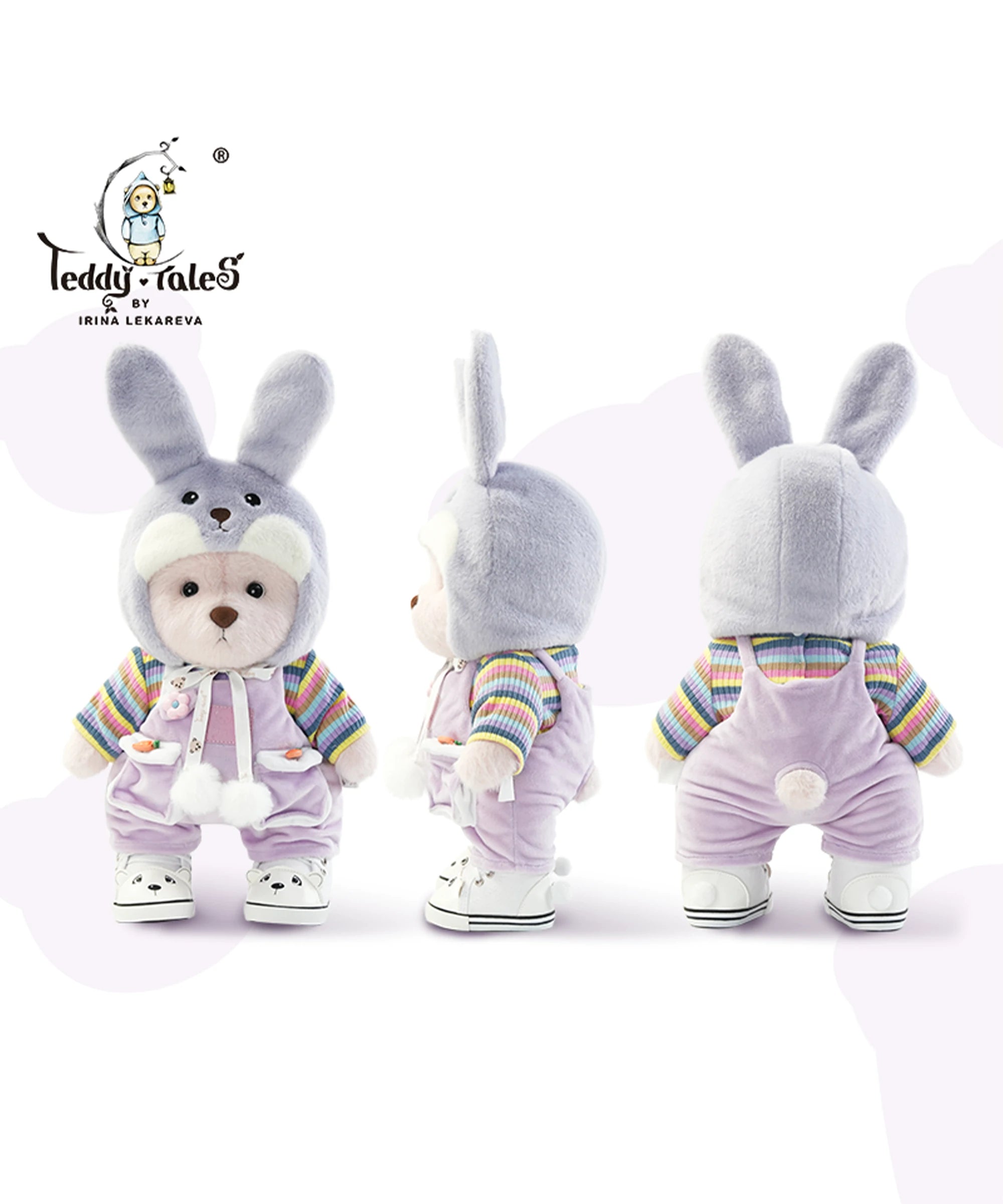 Blossom Collection-Lavender Bunny Outfit Set-M(30cm)