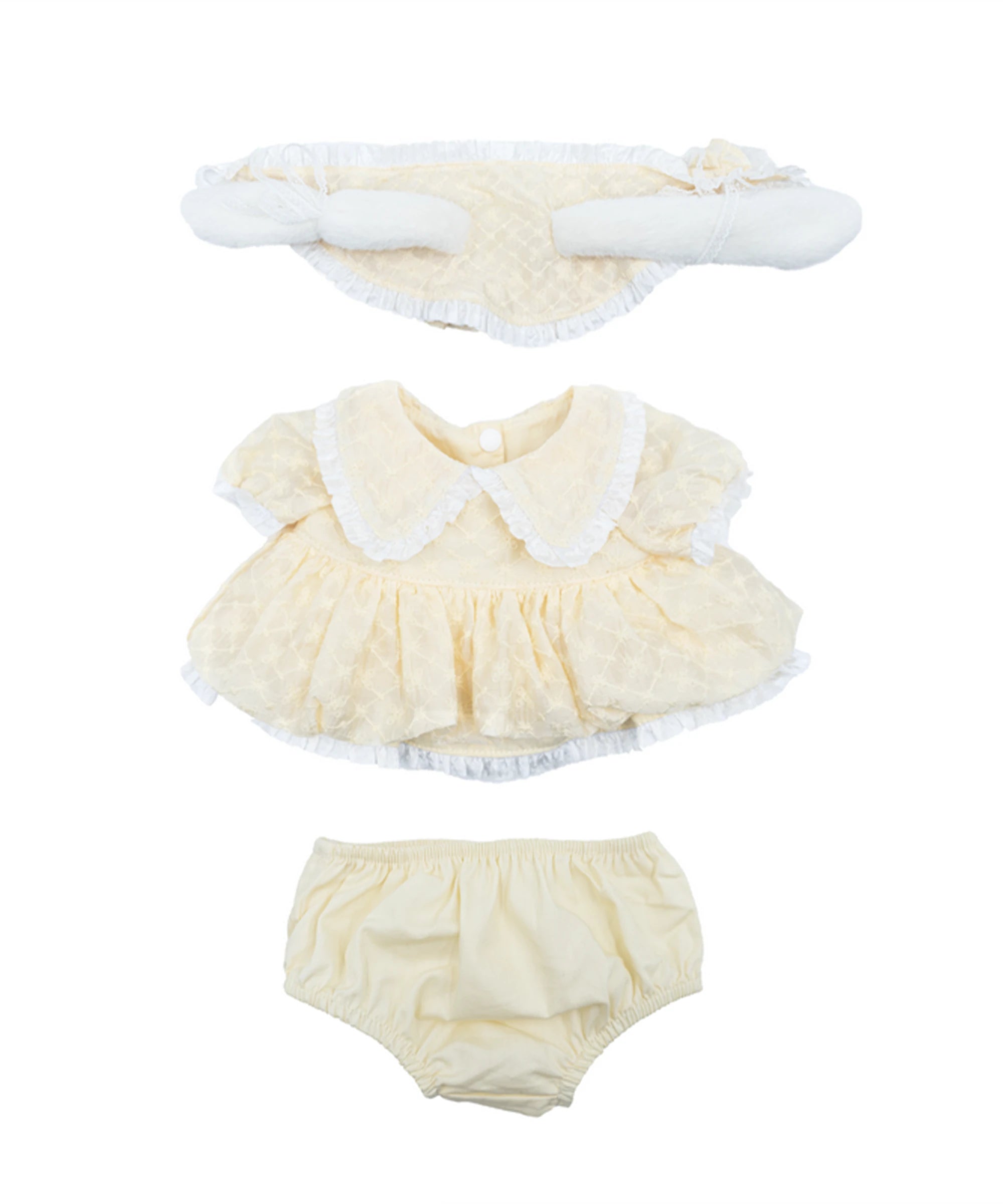 Blossom Collection-Lilac Lop Ear Bunny Dress Set-M(30cm)