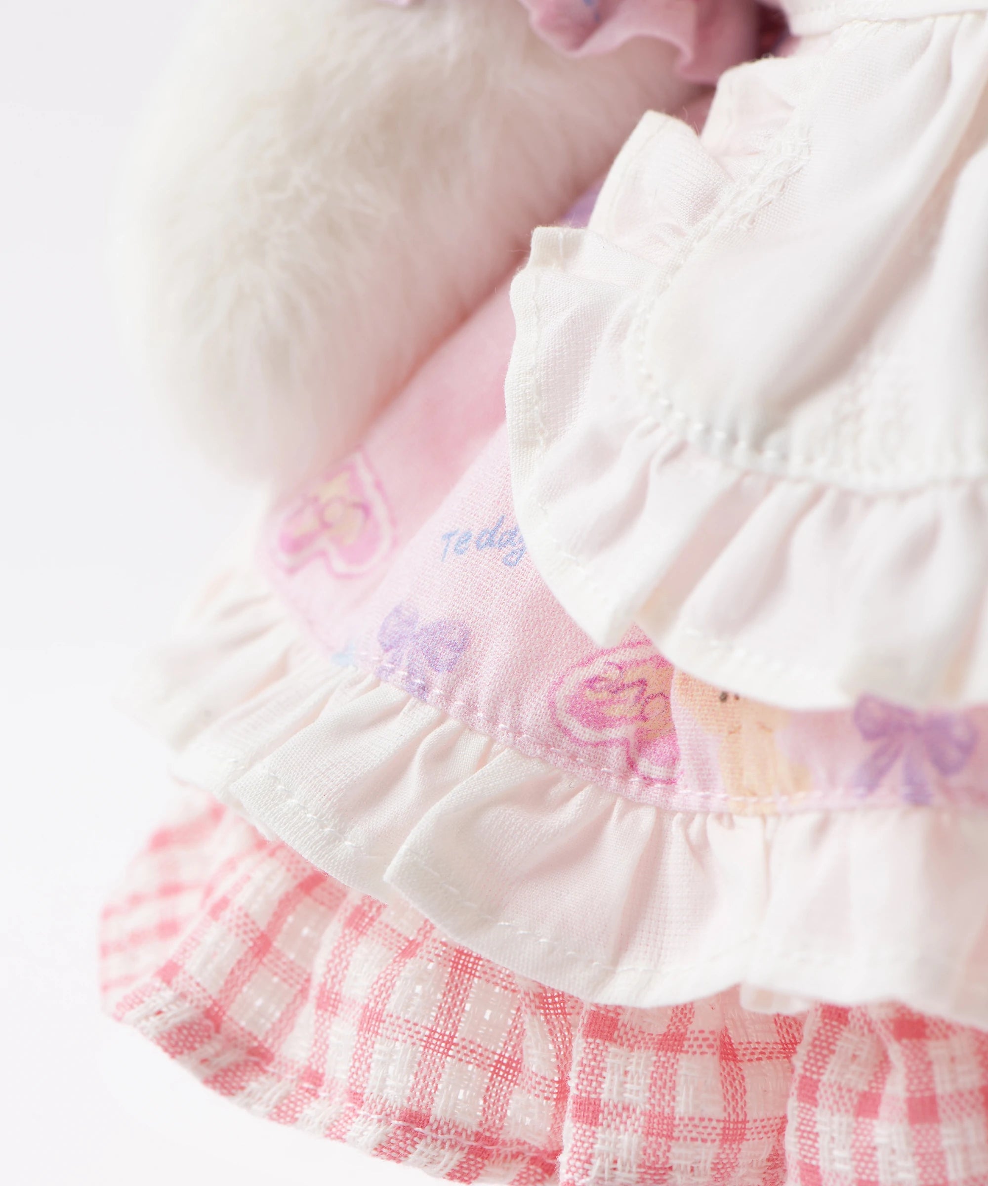 Blossom Collection-Pink Tulip Cat Ear Headband Dress Set-M(30cm)