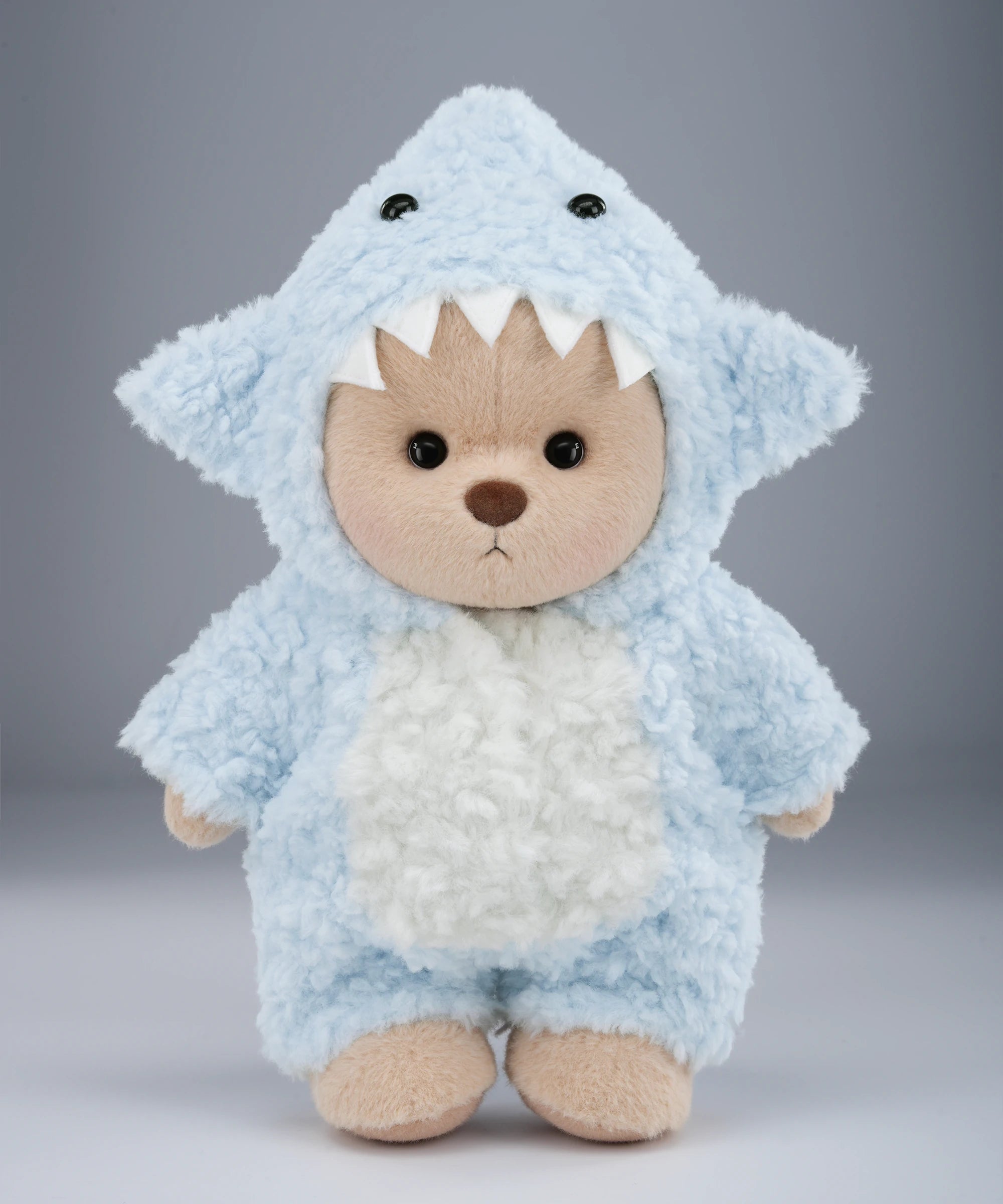 Cos Series-Blue Shark Fleece Romper-M(30cm)