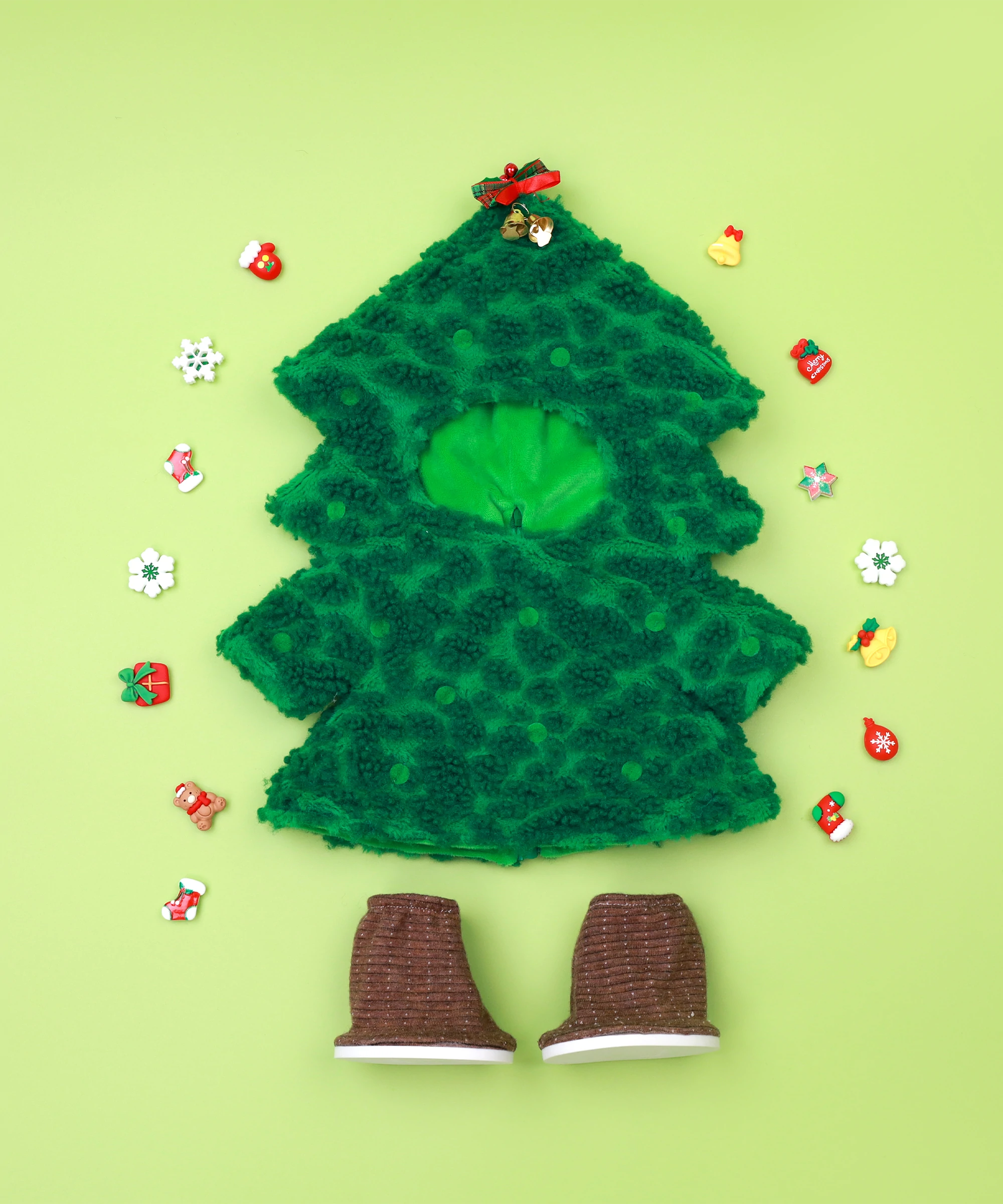Cos Series-Christmas Tree Romper-M(30cm)