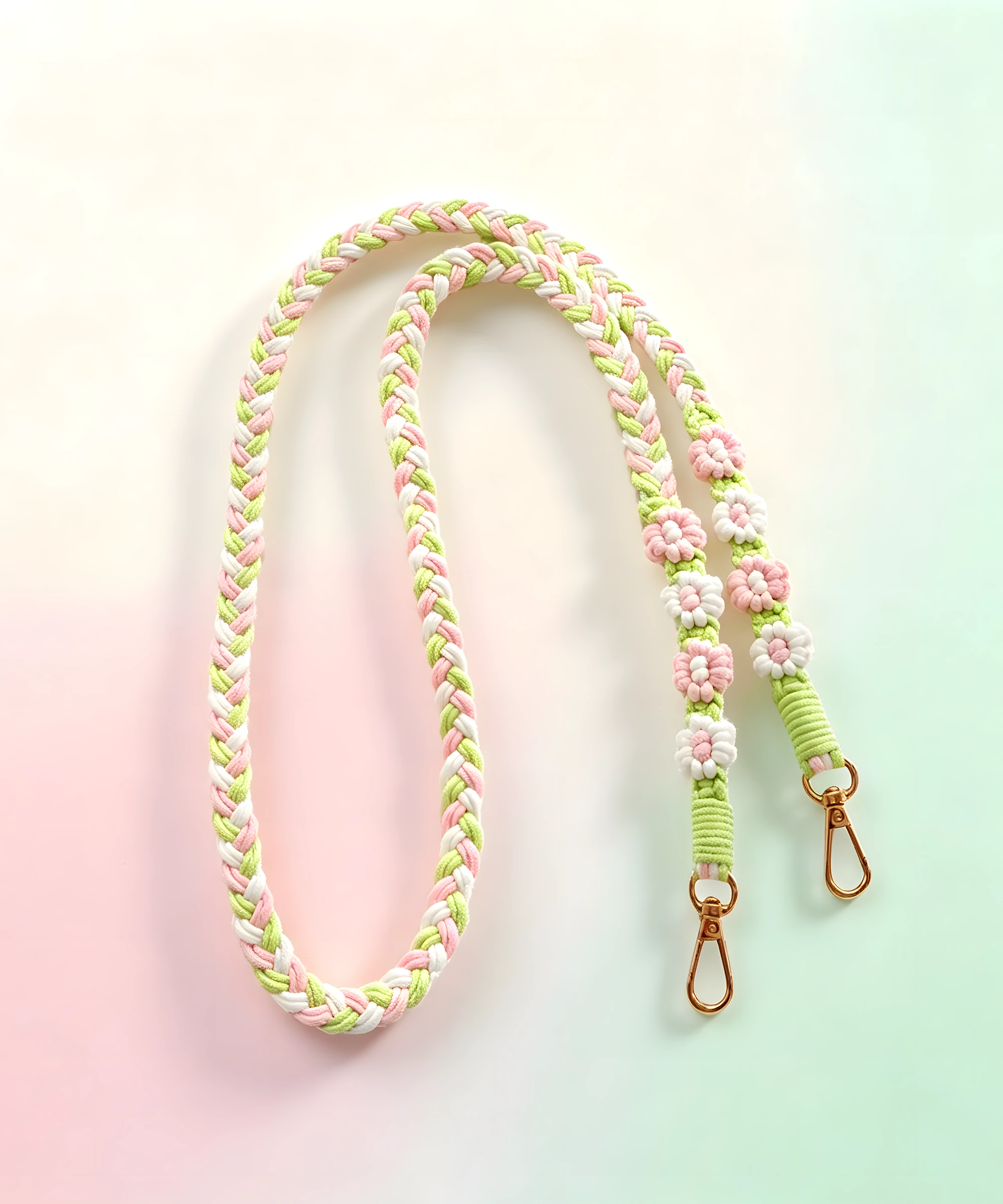 Floral Woven Lanyard-120cm