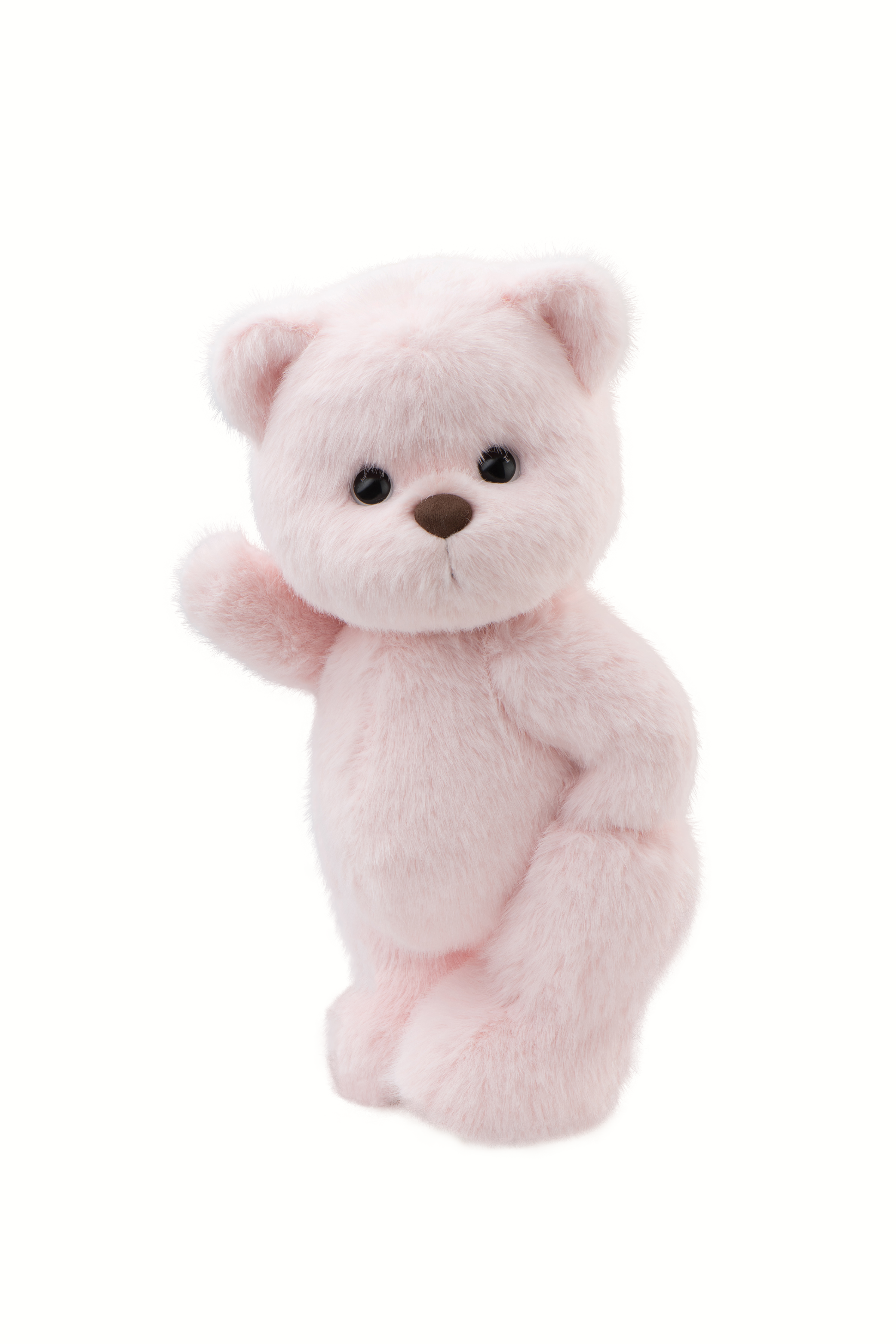 Lina Bear Long Hair Soft Pink Bear(38cm)