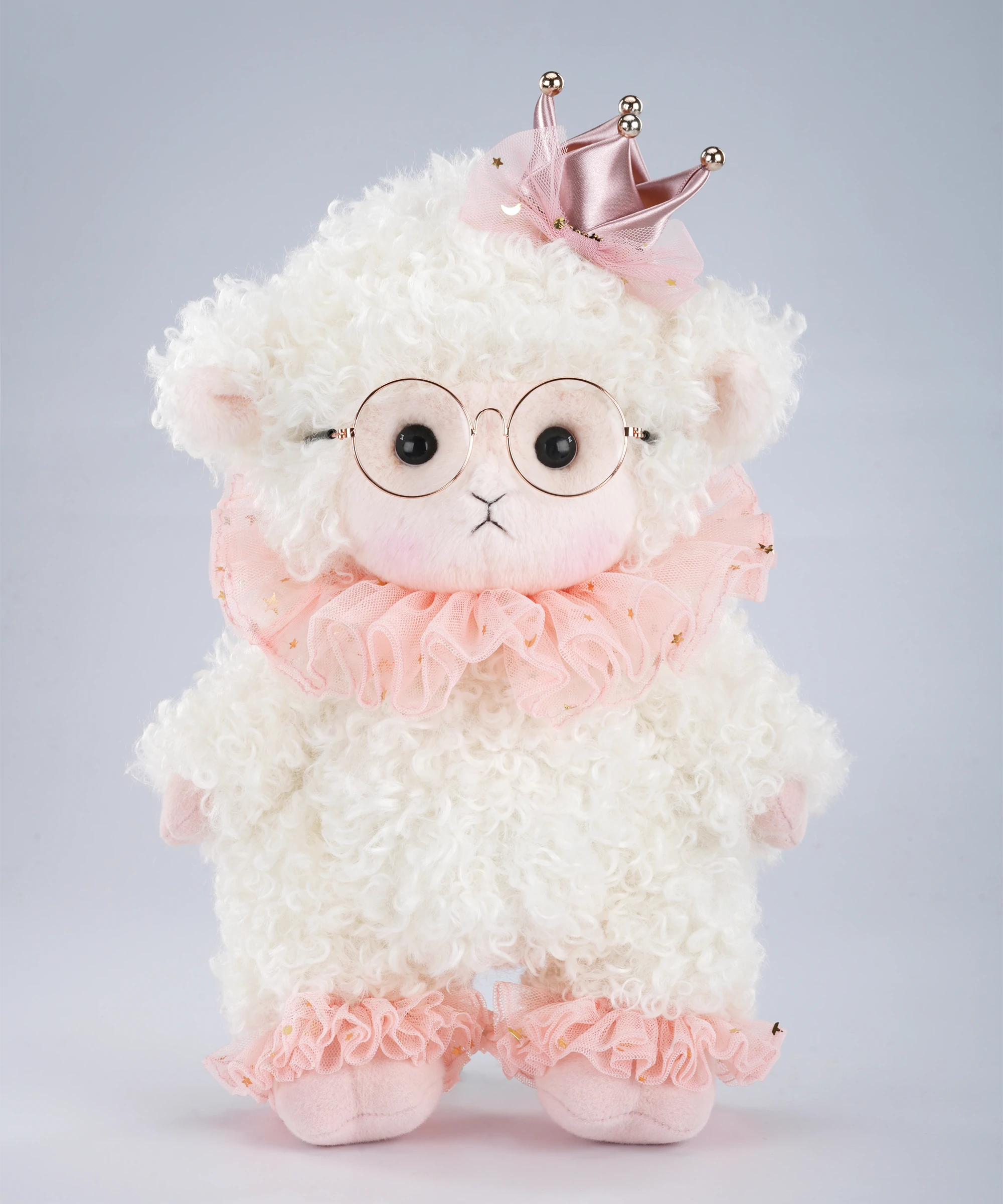 ピンクのひつじ ぬいぐるみ 衣装付き (30cm)
