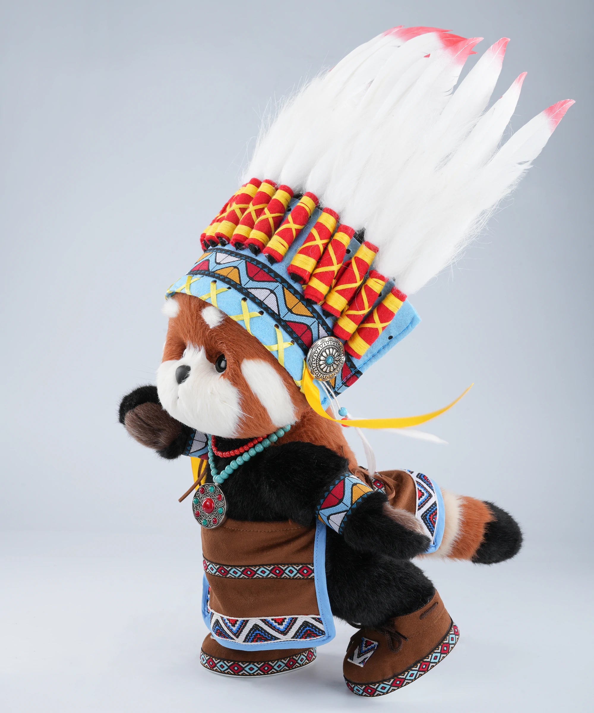 Lina Roter Panda mit Entdeckeranzug-M(30cm)