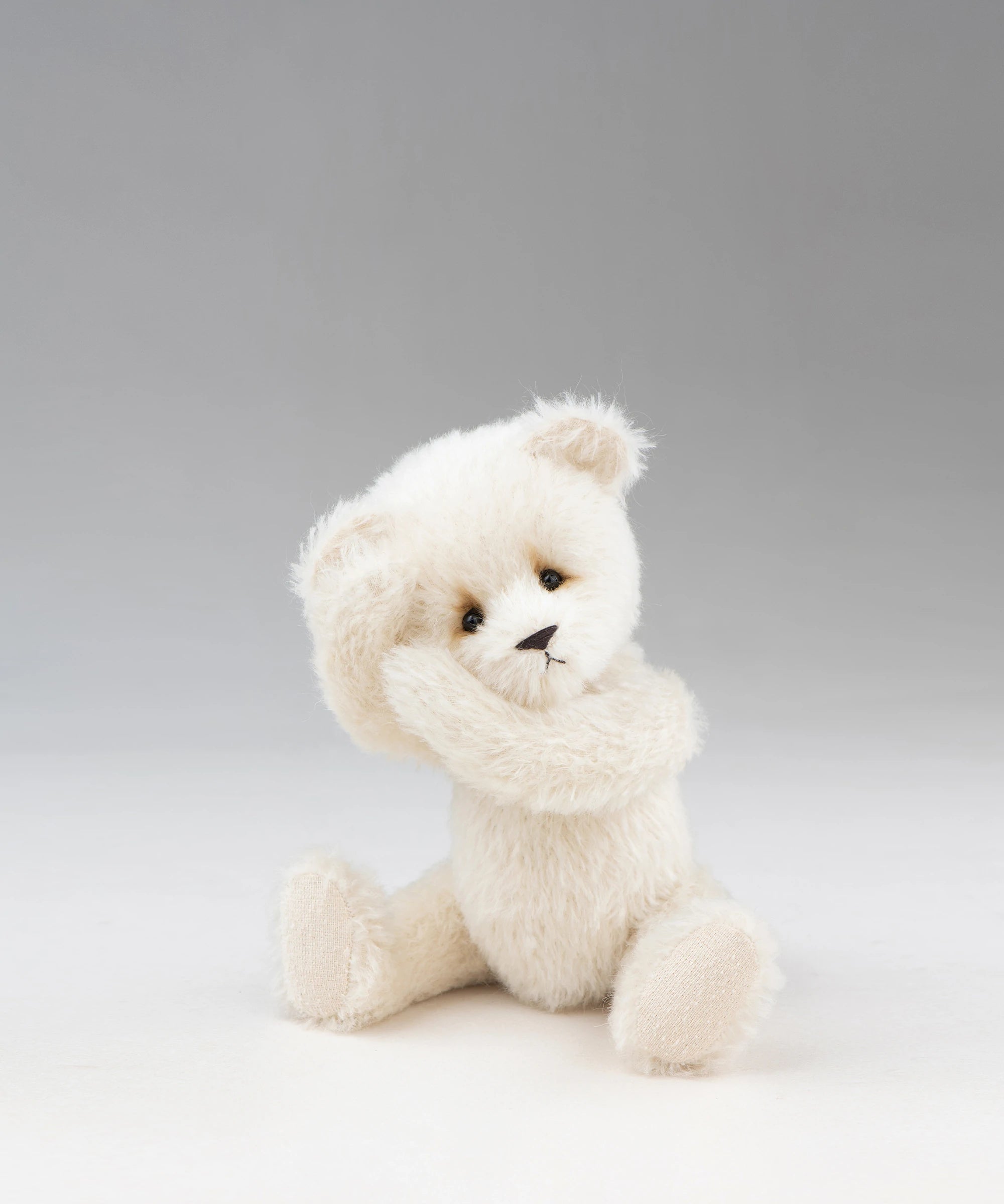 Mohair Bear-Classic-Ivory White-M(28cm)