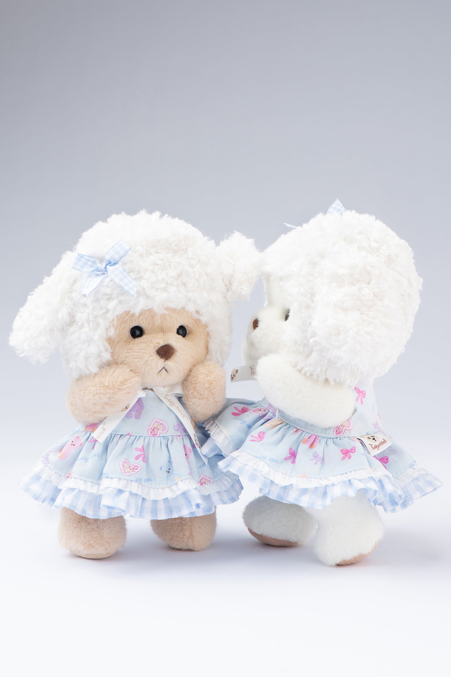 Lina Bear Sheep Suit in White and Blue(20cm)