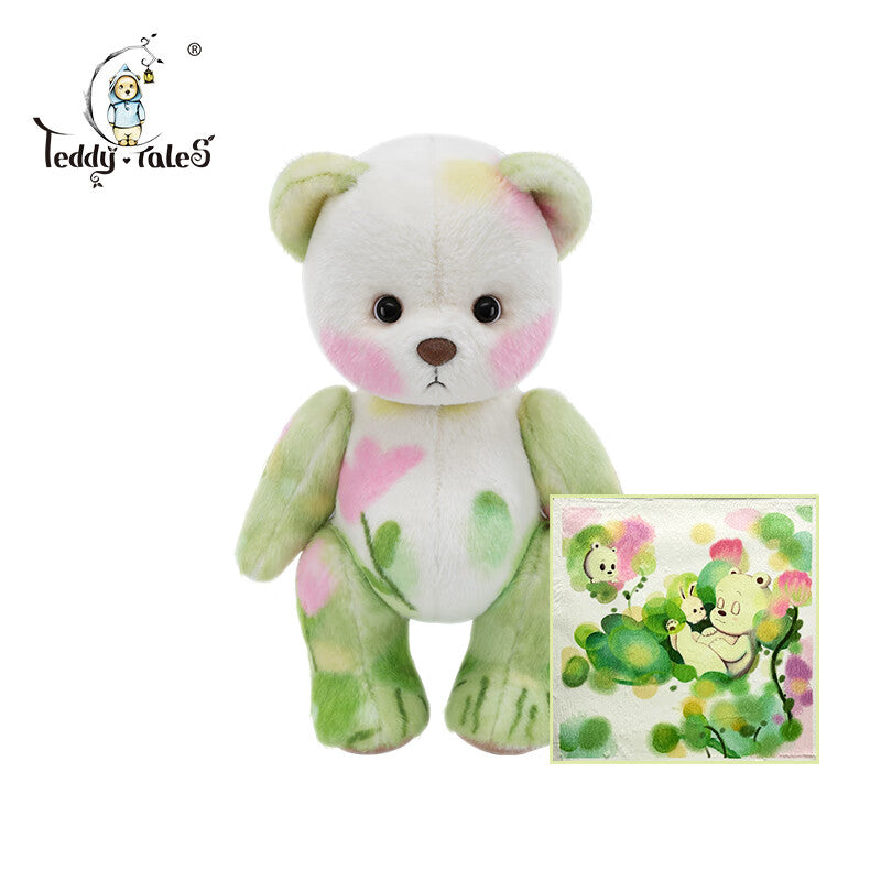 TeddyTales Zusammenarbeit LinaBear mit Künstlern Kurzhaar-Plüsch-Teddybär