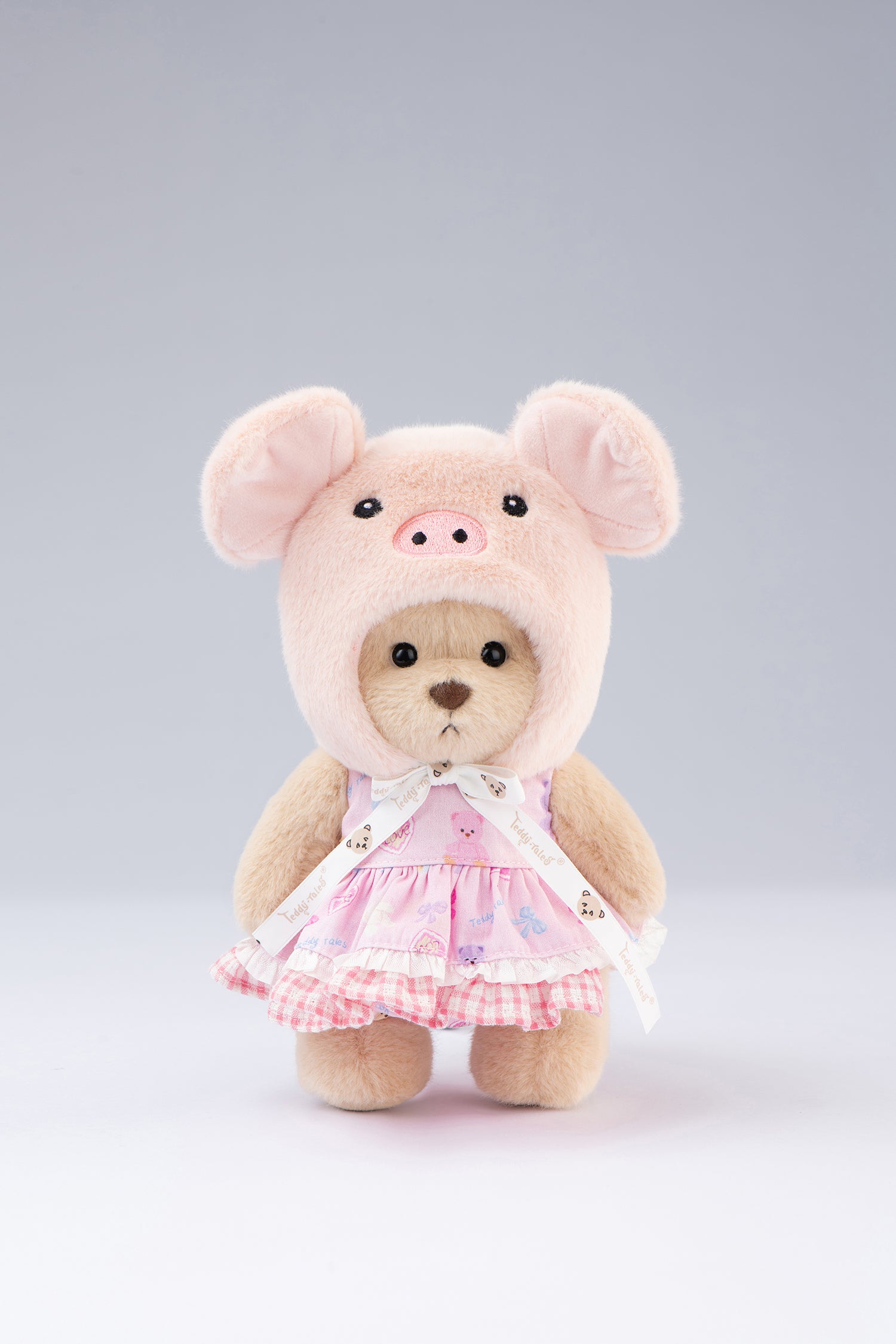 Lina Bear Piggy Suit in Pink(20cm)