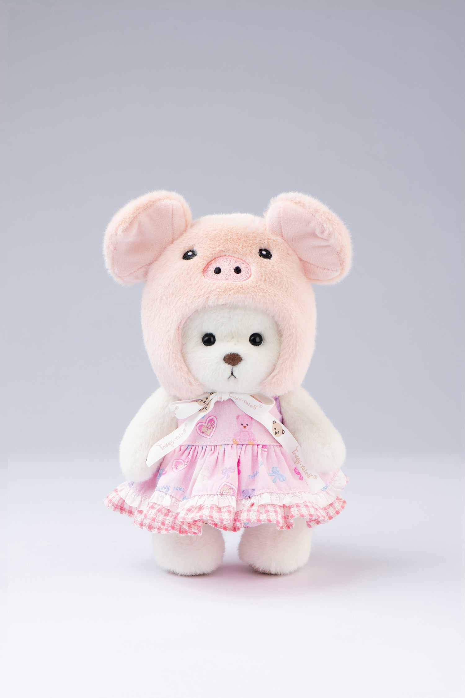 Lina Bear Piggy Suit in Pink(20cm)