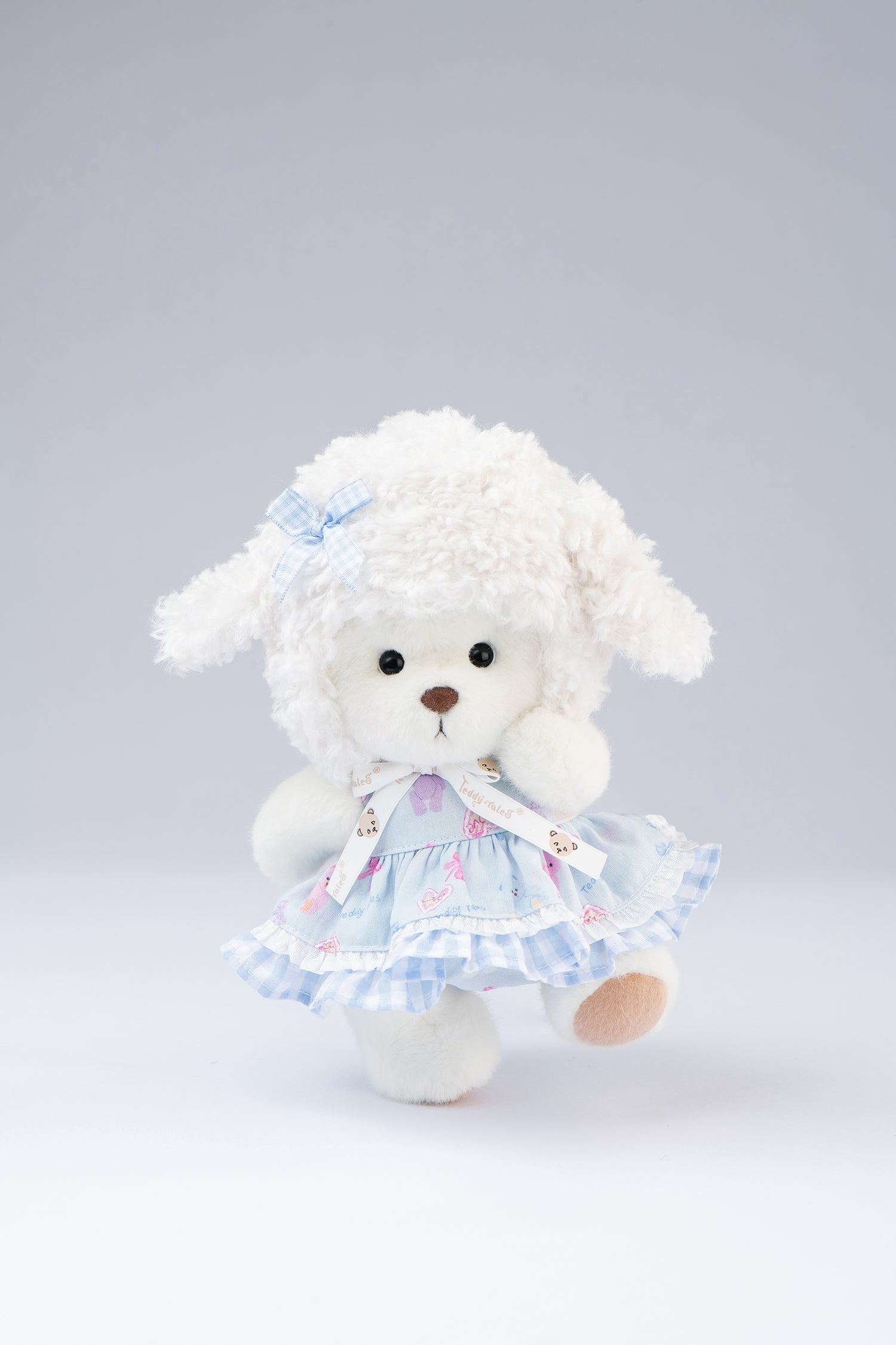 Lina Bear Sheep Suit in White and Blue(20cm)