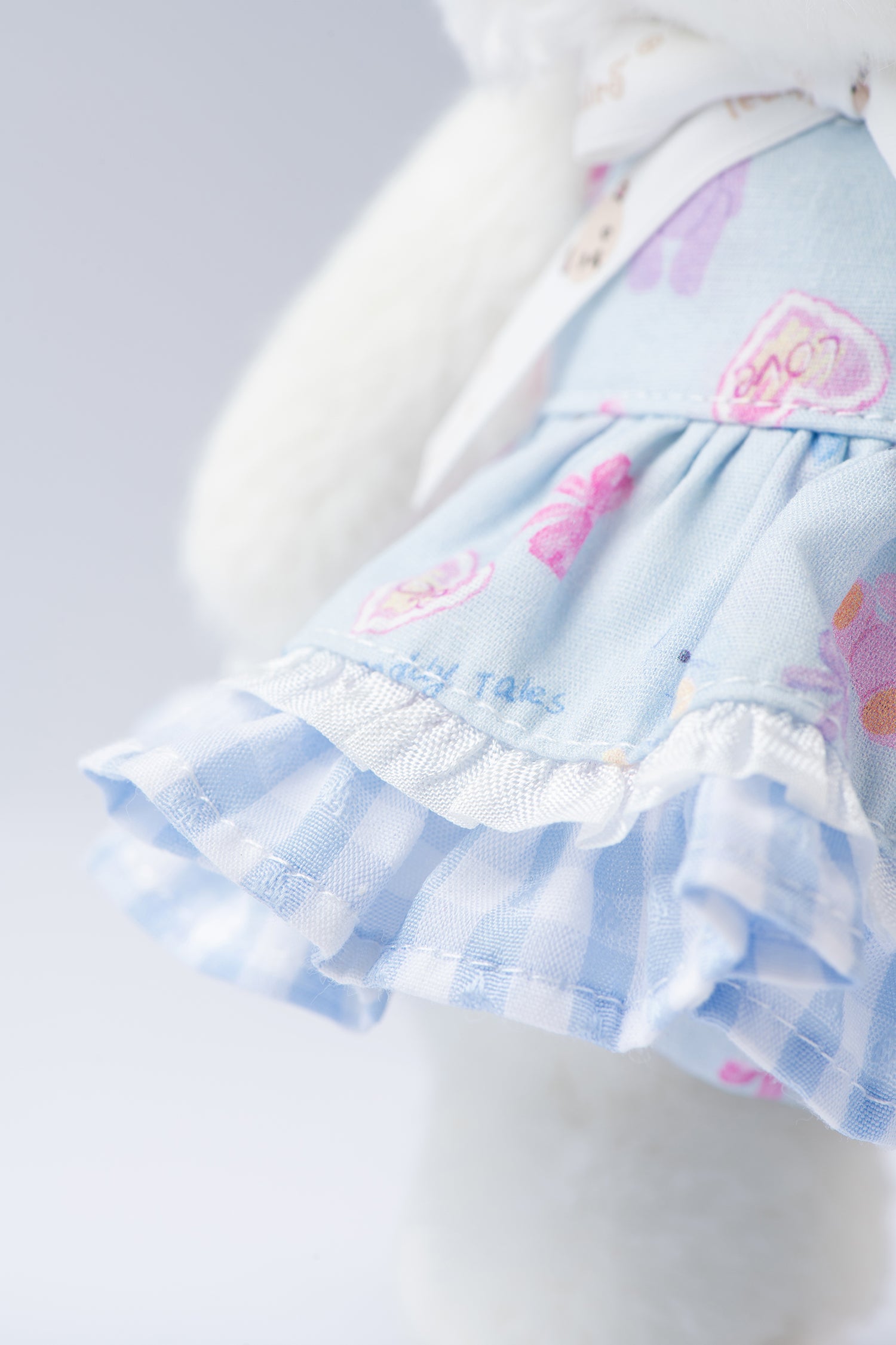 リナベア ひつじスーツ 白と青 (20cm)