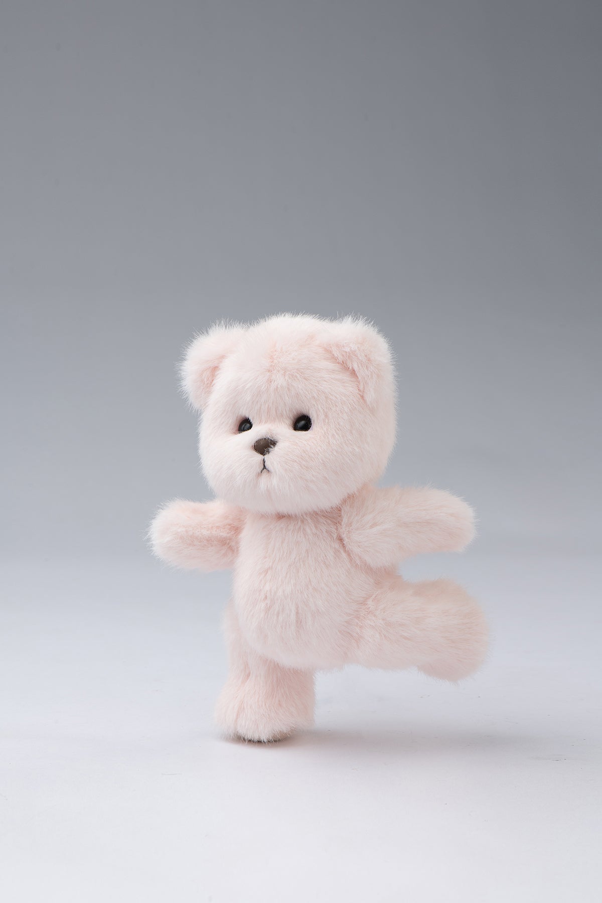 Lina Bear Long Hair Soft Pink Bear(20cm)