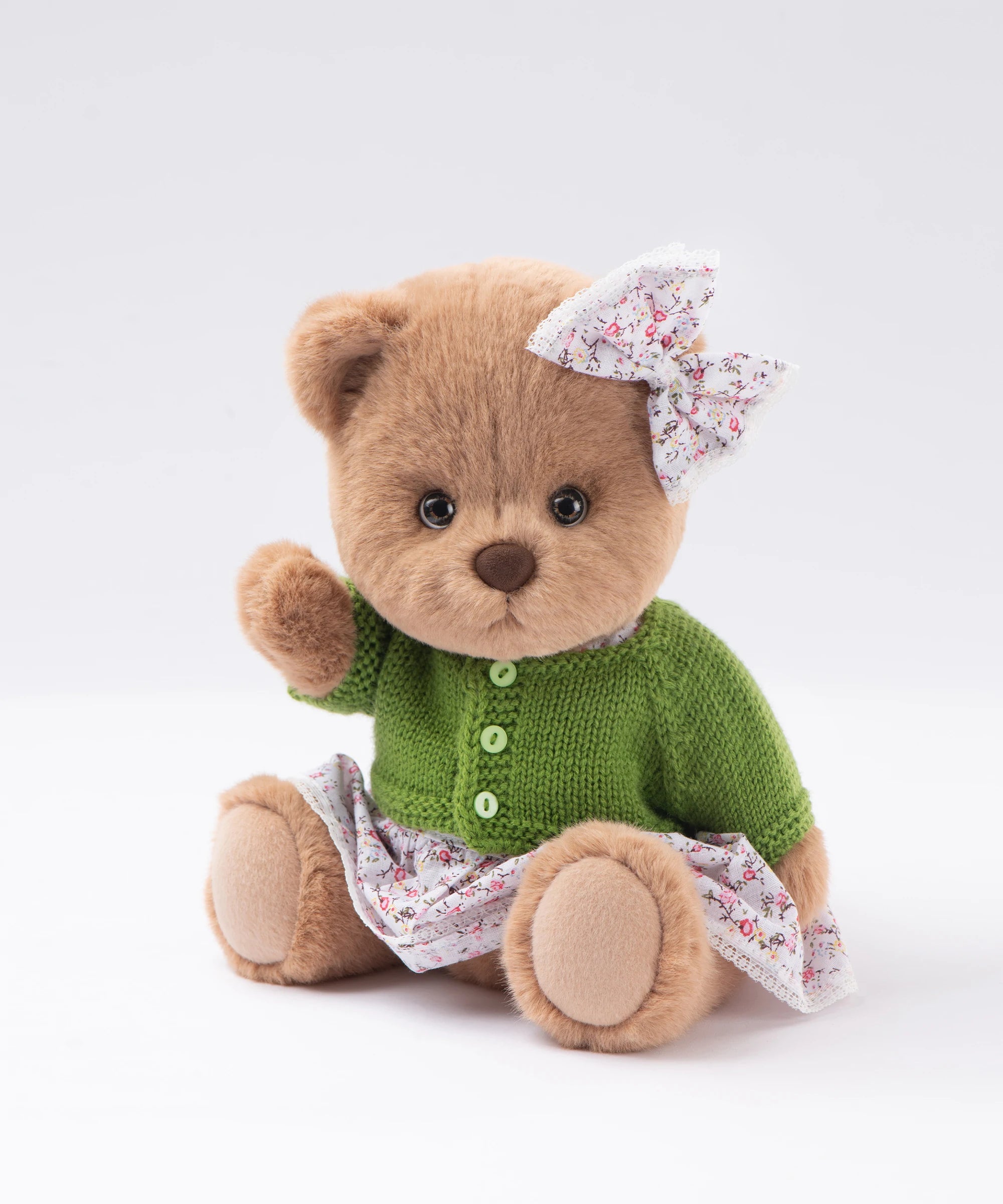 ぬいぐるみベア モモ 衣装付き (30cm)