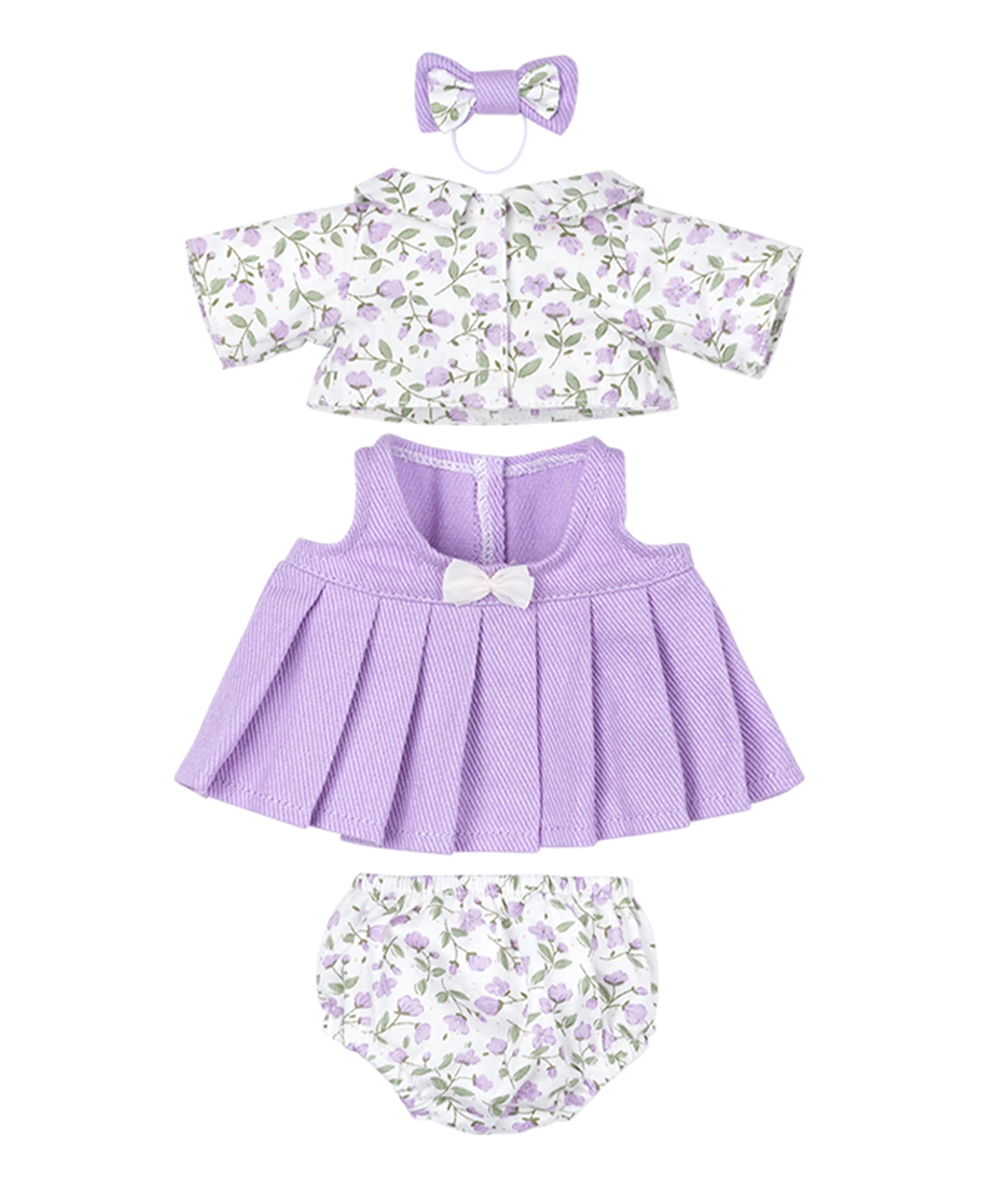 Violet Floral Outfit Set-S(20cm)