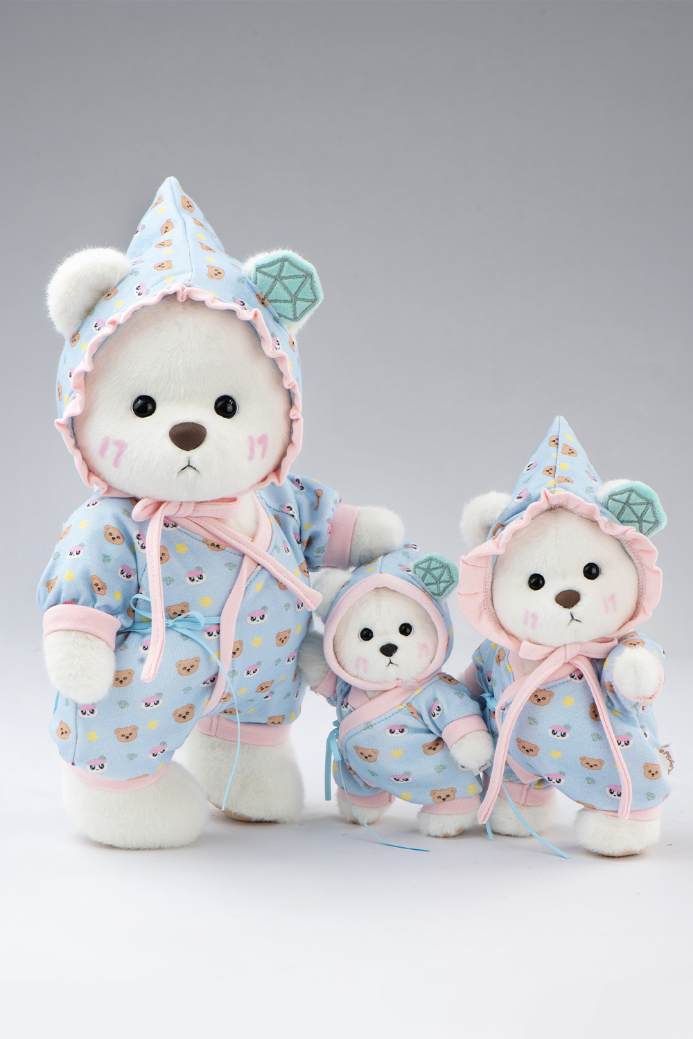 TeddyTales × Seventeen BongBong Bear with Blue Babysuit(15cm)