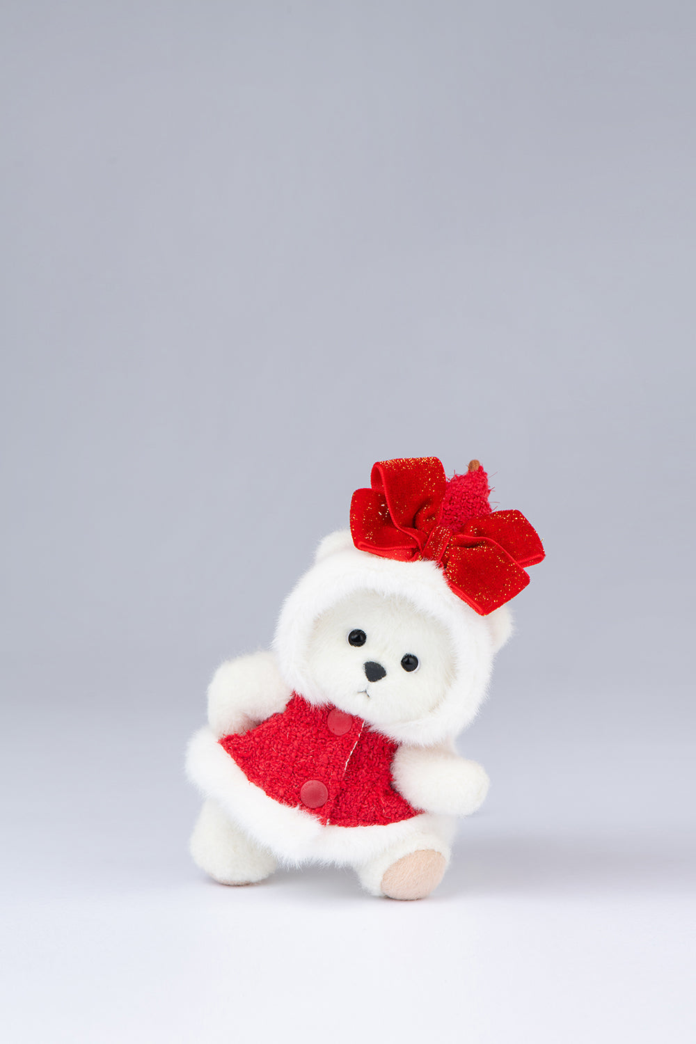 Lina Bear Pocket Series - Christmas Hood with Bow Suit (15CM)