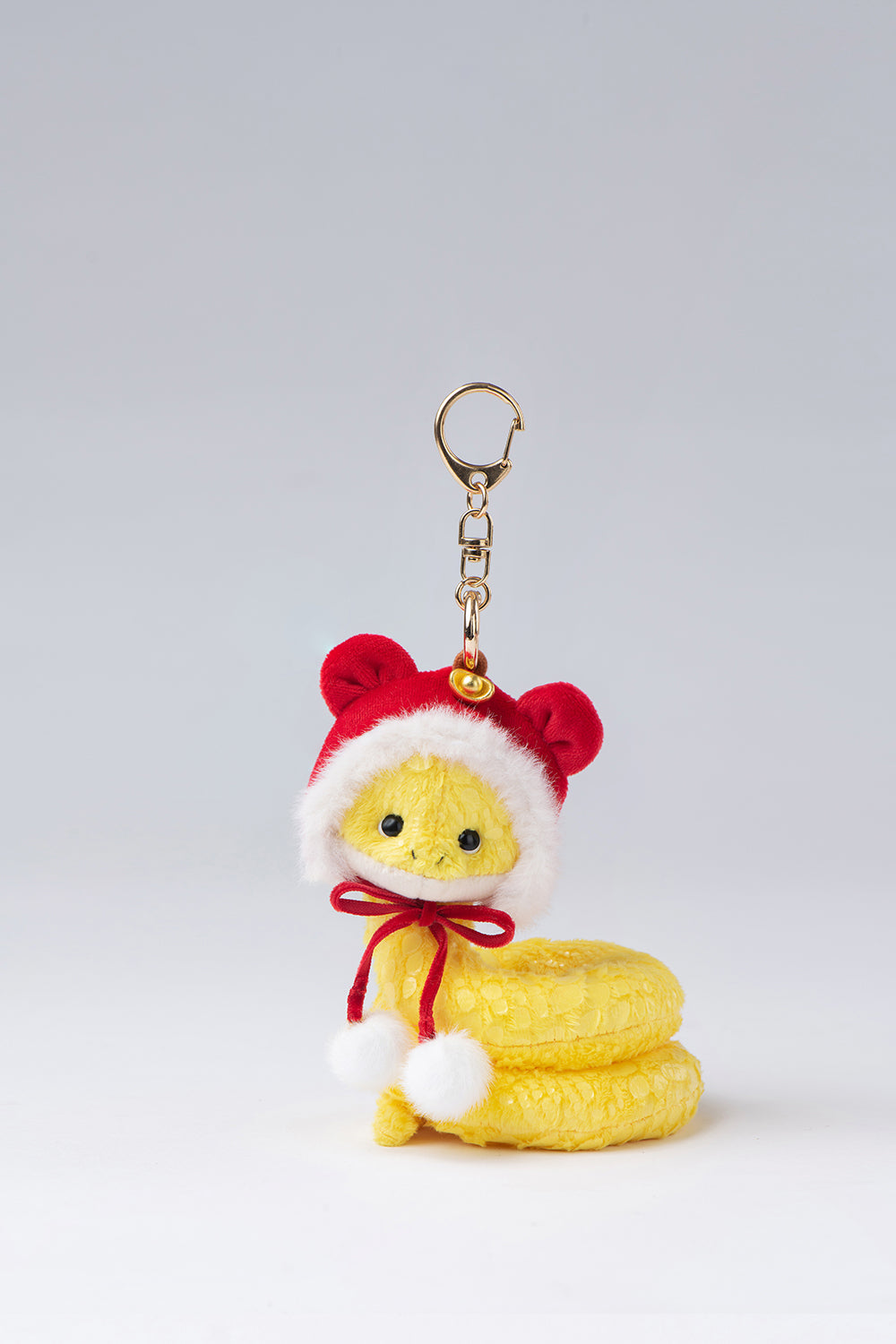 Lina Snake - Christmas Yellow with Red Hat (10cm)