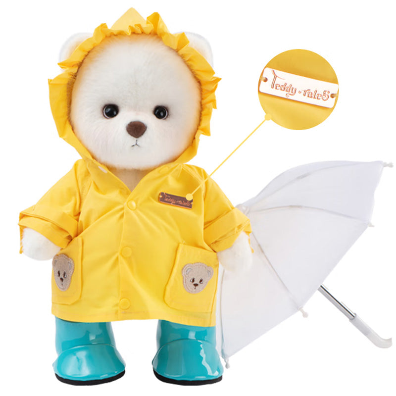 Yellow Raincoat With Umbrella And Boots for 30cm baby
