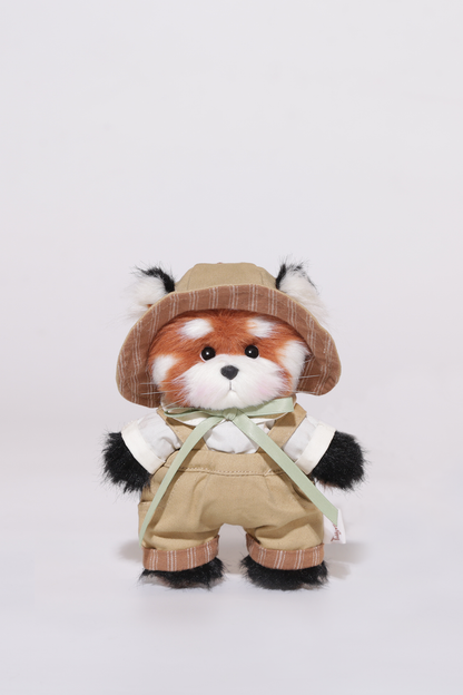 Lina Bear Pocket Series - Red Panda with Explorer Suit (15CM)