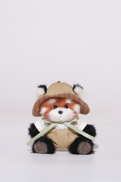 Lina Bear Pocket Series - Red Panda with Explorer Suit (15CM)