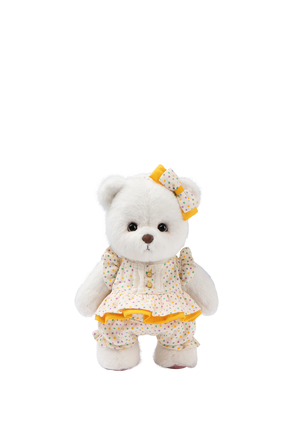 Lina Bear Summer Daisies Orange Dress (20cm)