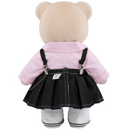 Female Black Overalls Suit (shoes not included) for 30cm baby