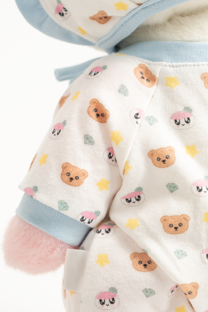 TeddyTales × Seventeen BongBong Bear Special Edition 2.0 with White Babysuit (30cm)