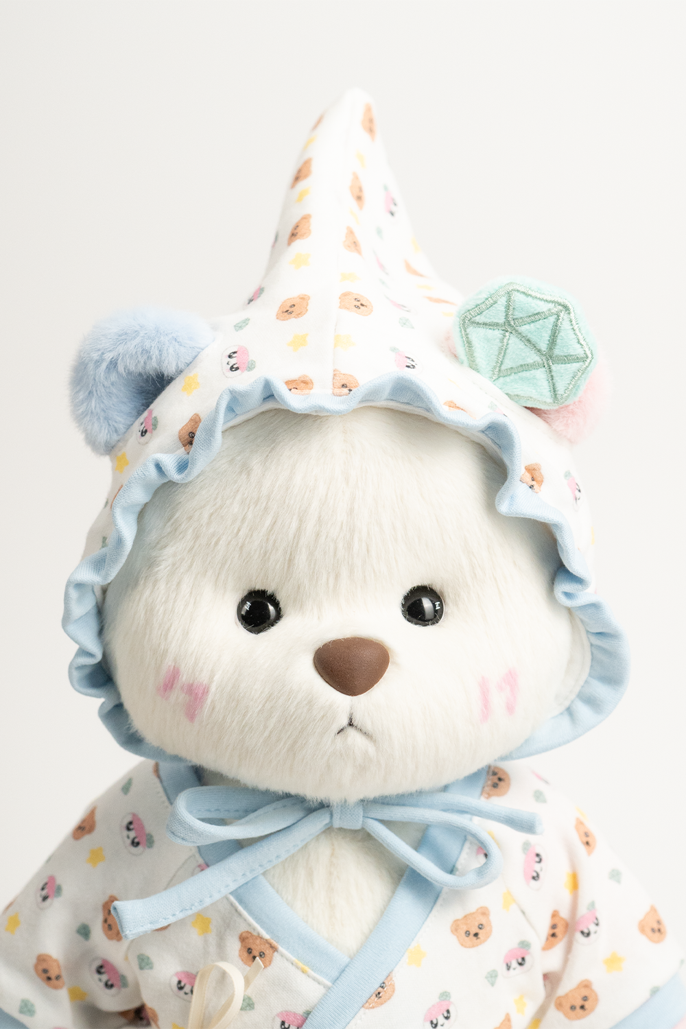 TeddyTales × Seventeen BongBong Bear Special Edition 2.0 with White Babysuit (30cm)