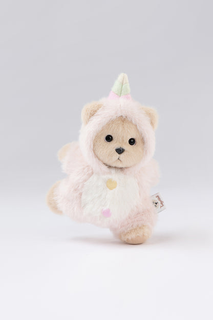 Lina Bear Pocket Series - Pink Unicorn Suit (15CM)