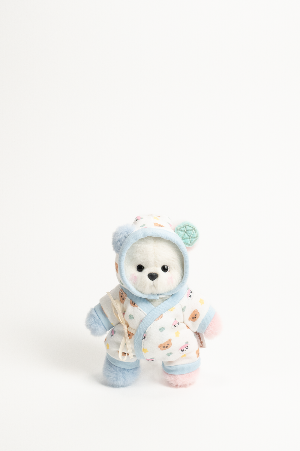TeddyTales × Seventeen BongBong Bear Special Edition 2.0 with White Babysuit (15cm)