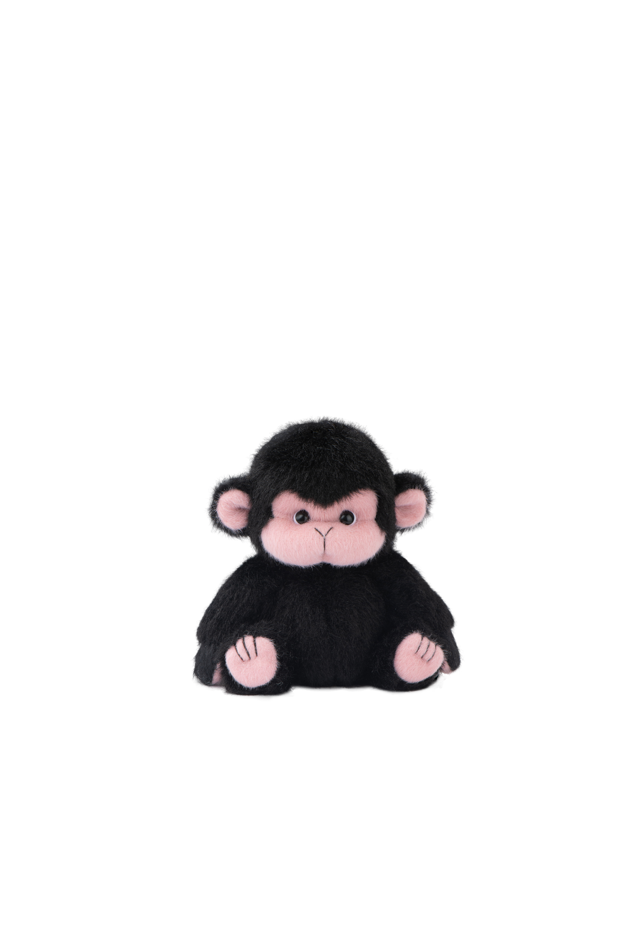 Lina Monkey in Pink Face with Black & White Cloak(12cm)