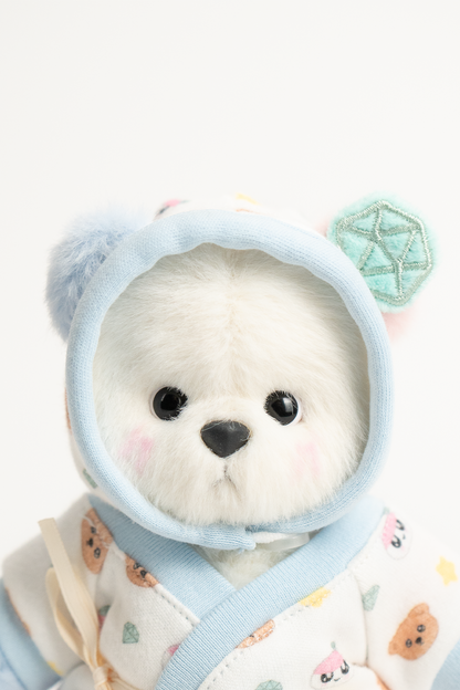 TeddyTales × Seventeen BongBong Bear Special Edition 2.0 with White Babysuit (15cm)
