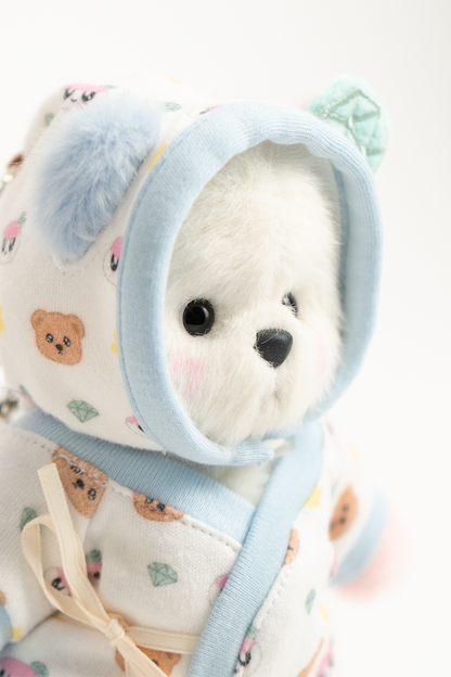 TeddyTales × Seventeen BongBong Bear Special Edition 2.0 with White Babysuit (15cm)