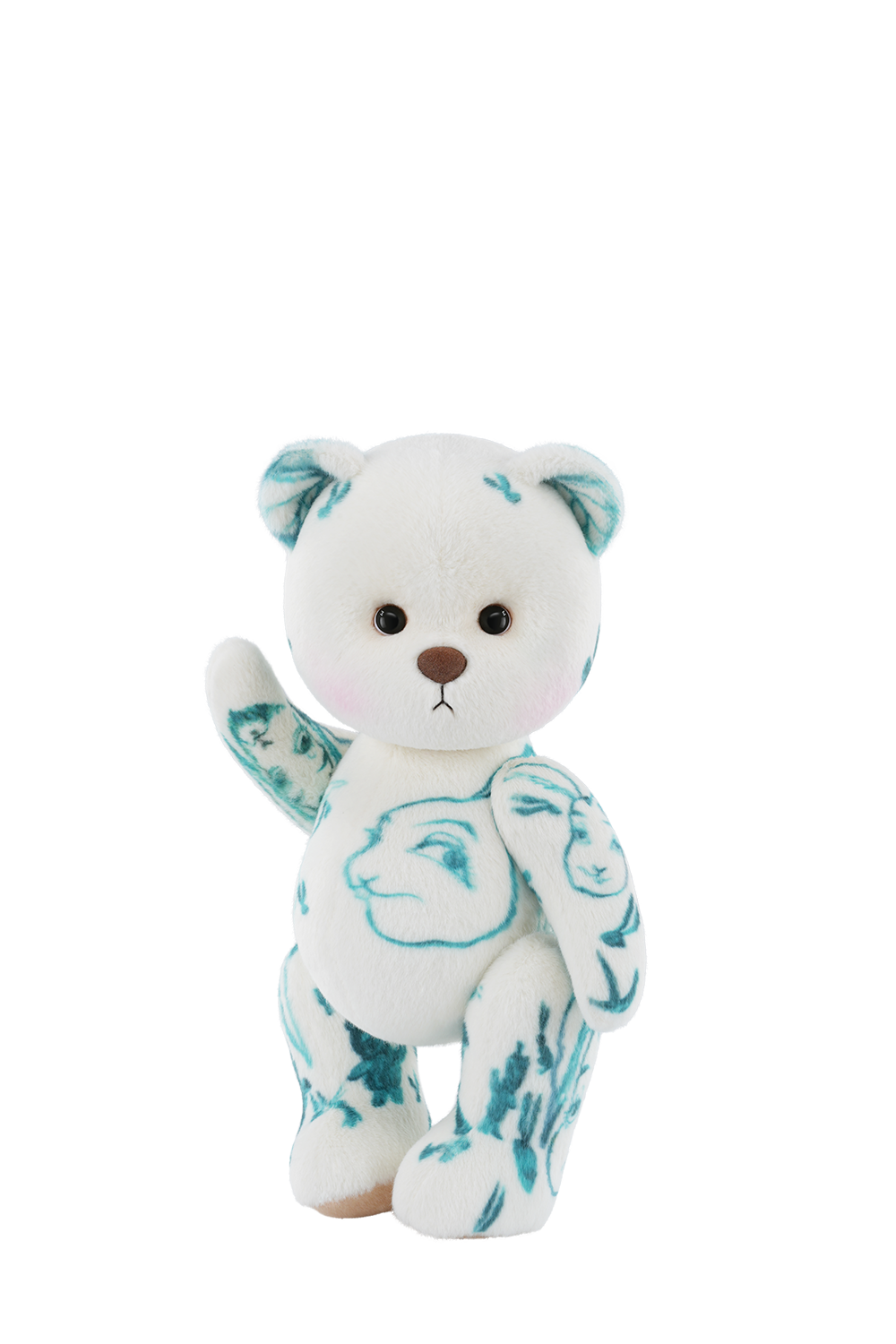 テディテイルズ コラボレーション リナベア アーティスト ショートヘア ぬいぐるみテディベア