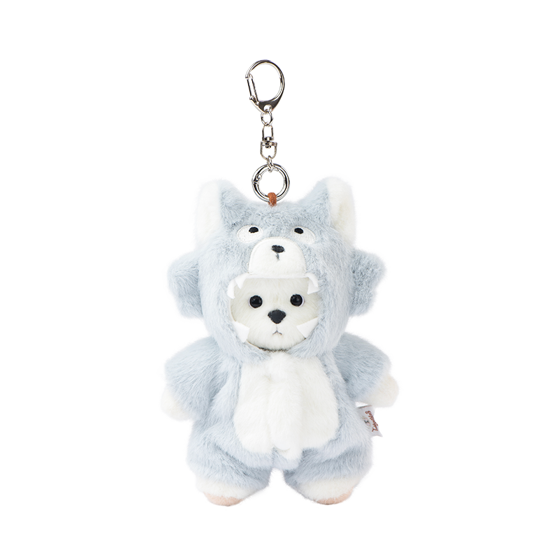 Lina Bear Pocket Series - Gray Blue Wolf Suit (15CM)